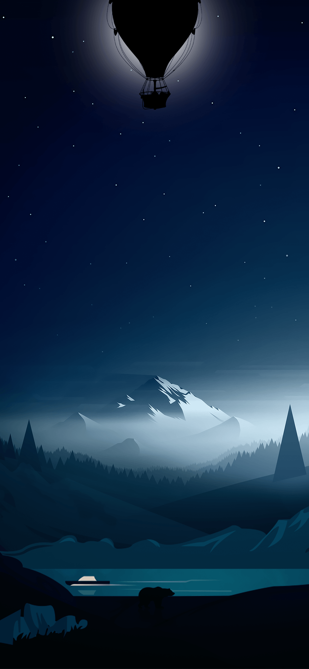 1080x2340 Resolution Wolf and Landscape Illustration 1080x2340 Resolution  Wallpaper - Wallpapers Den