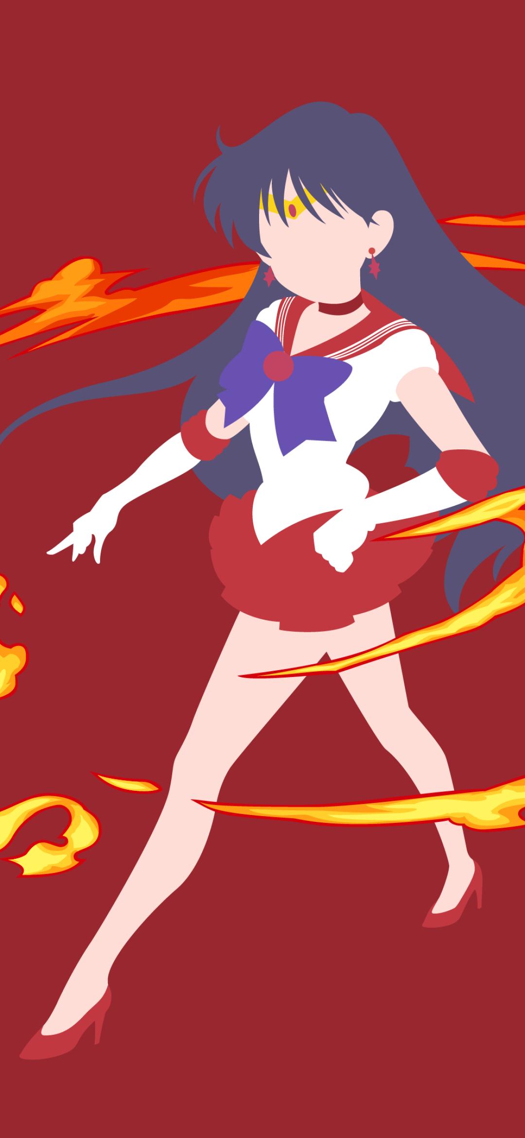 Sailor Moon Minimal 1080x2340 Resolution Wallpaper