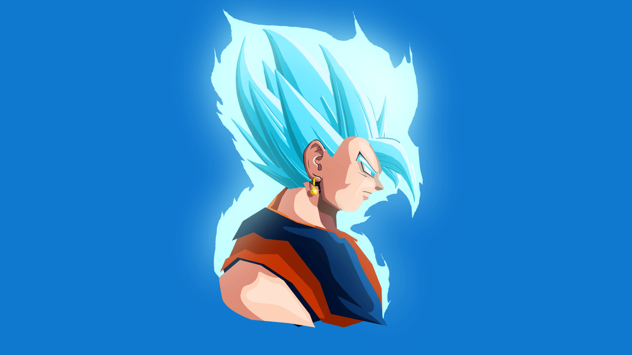 Wallpaper Vegeta, Dragon Ball, Minimal, 4K, Anime