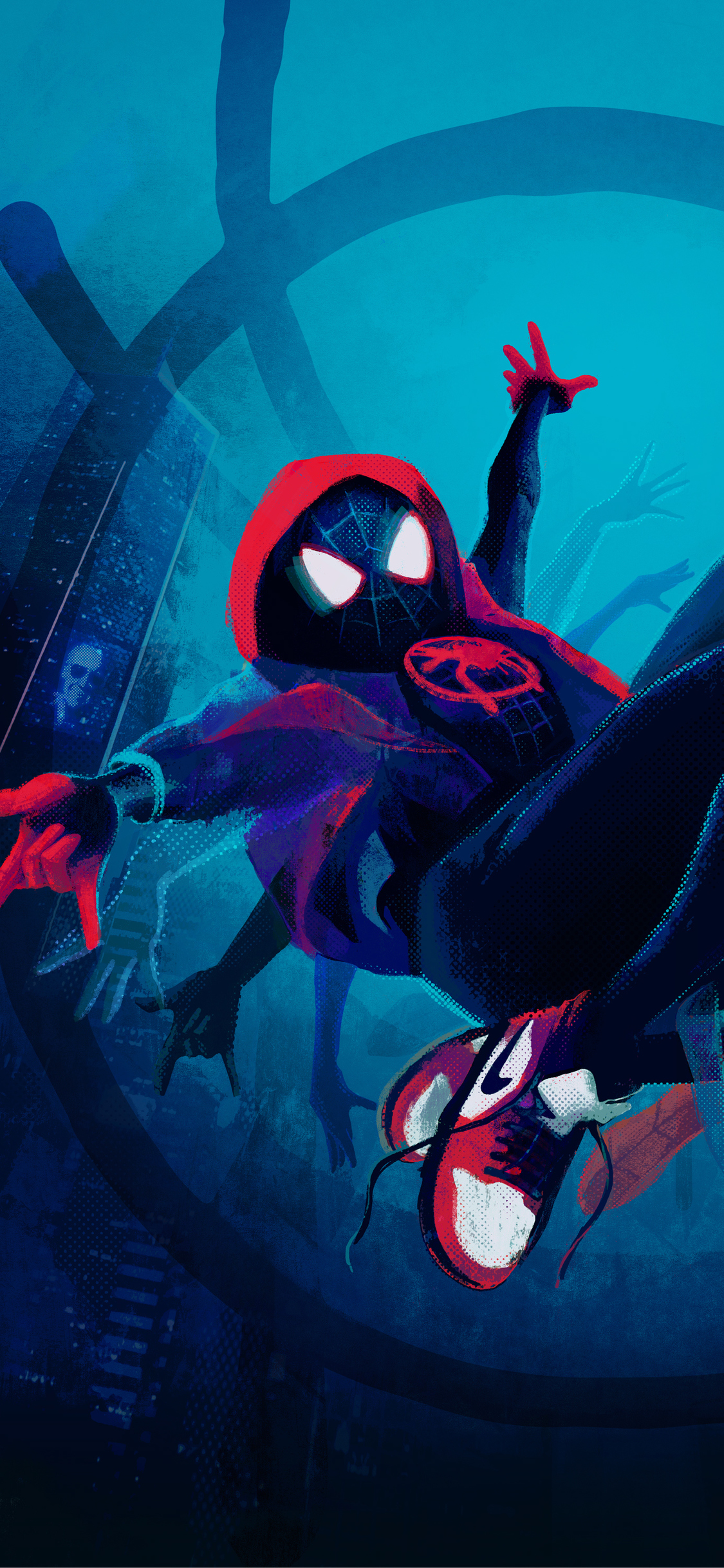 SpiderMan Into The Spider Verse New Artwork iPhone