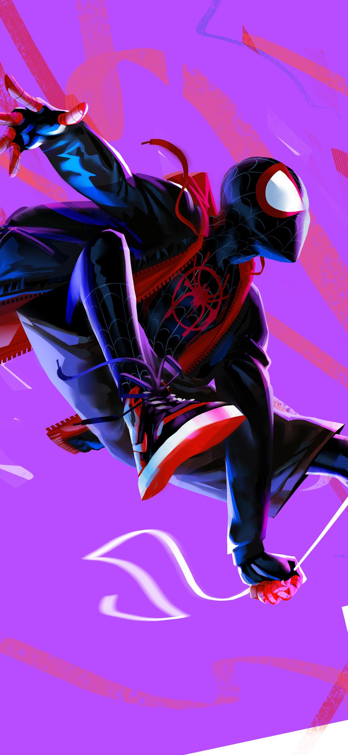 Featured image of post View 16 Spider Man Into The Spider Verse Wallpaper Purple