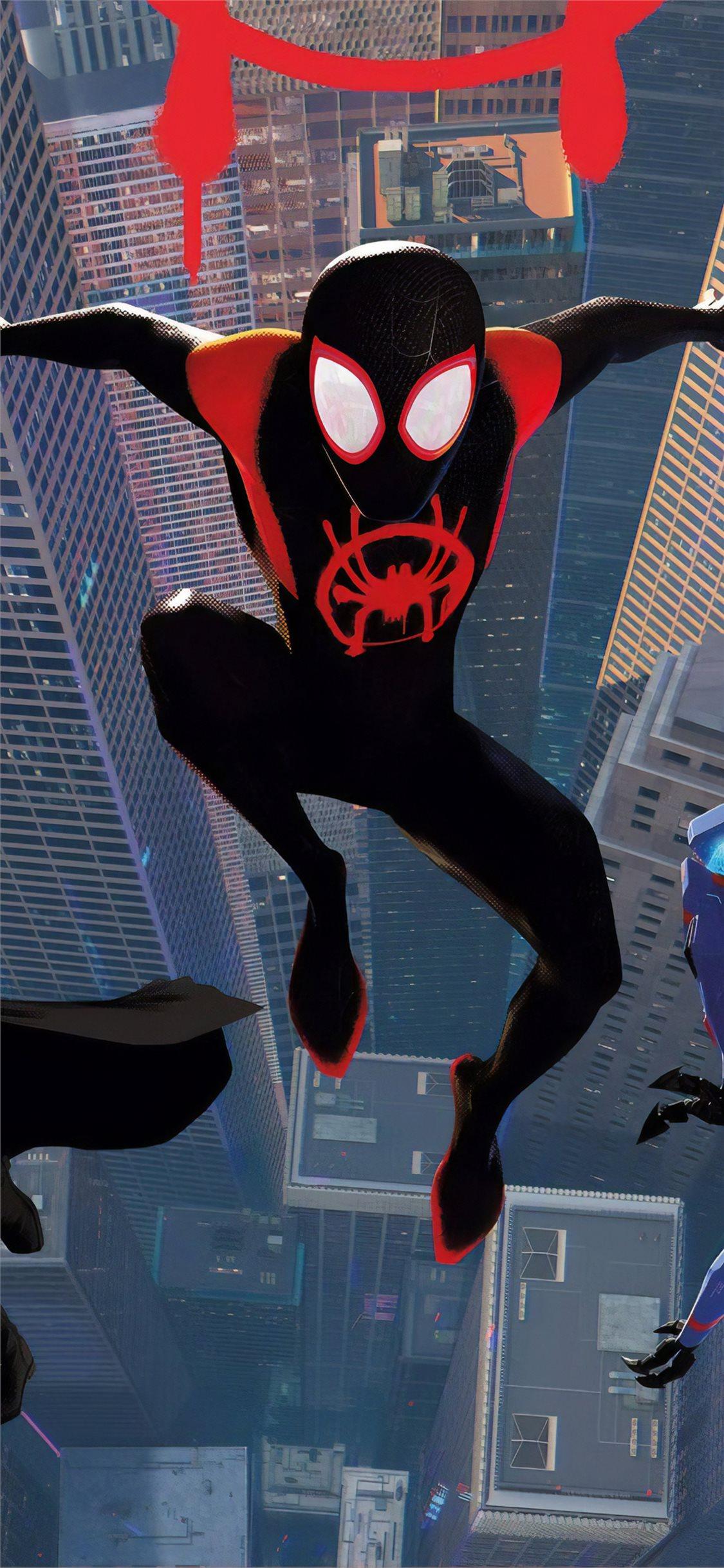 spiderman into the spider verse new poster art iPhone 11