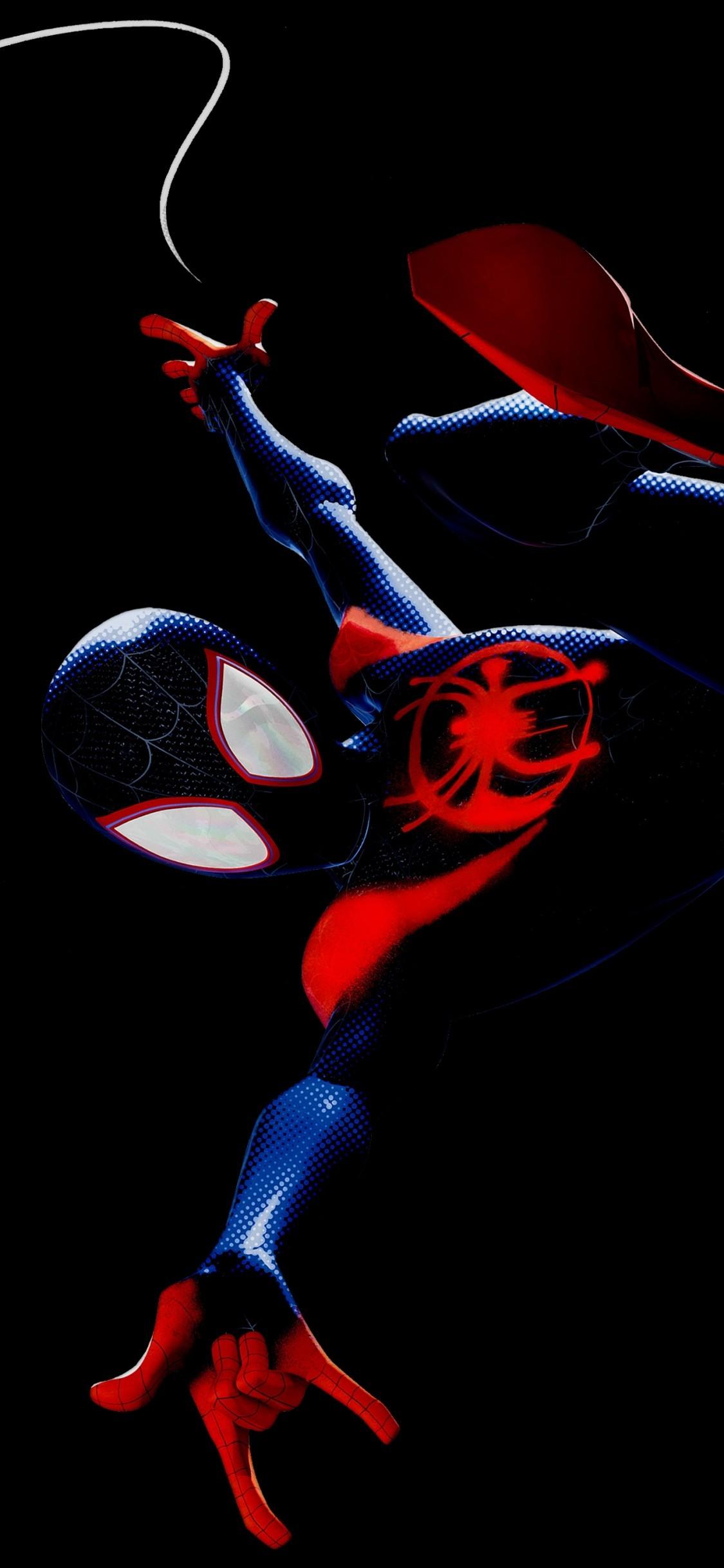 Download 1125x2436 Spider Man: Into The Spider Verse, Miles