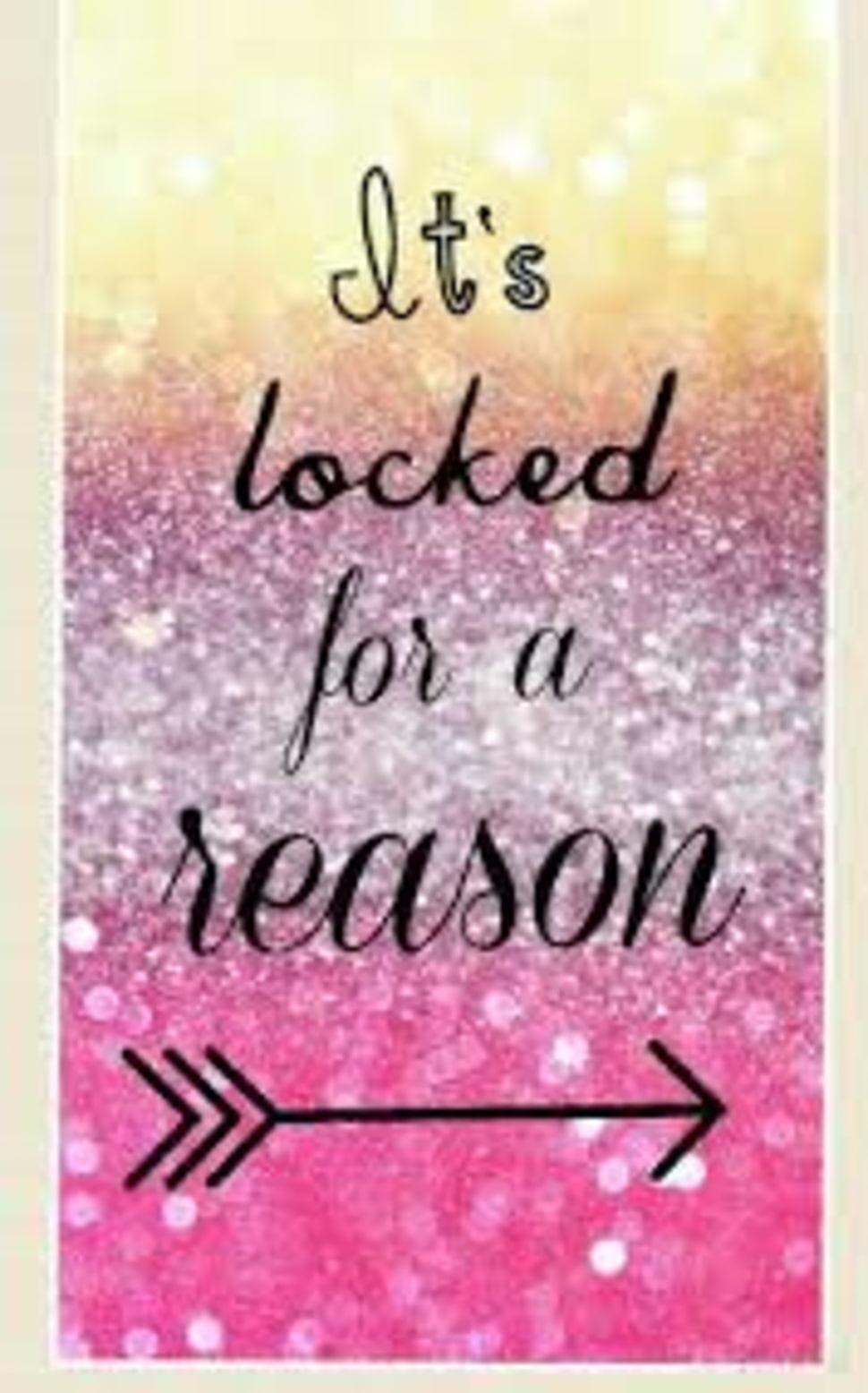 Locked for a reason text HD wallpaper