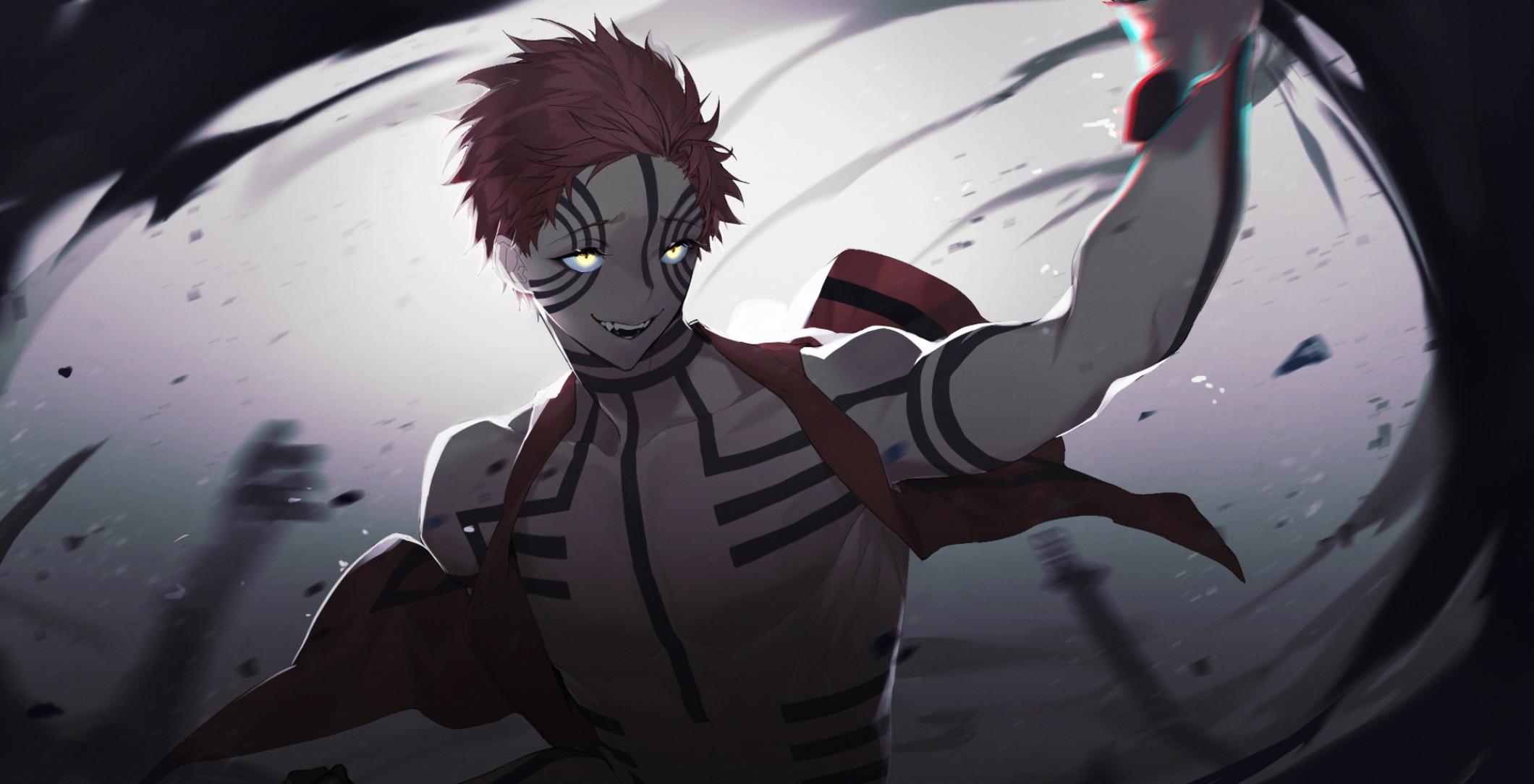 1383522 Kyojuro Rengoku Akaza Demon Slayer Kimetsu no Yaiba Anime  Rare  Gallery HD Wallpapers