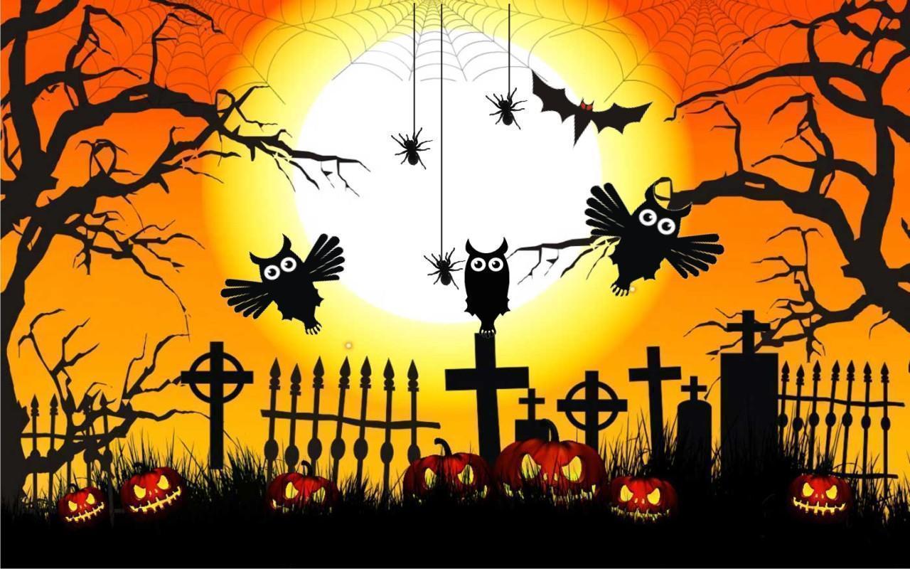 Halloween Owls live wallpaper for Android