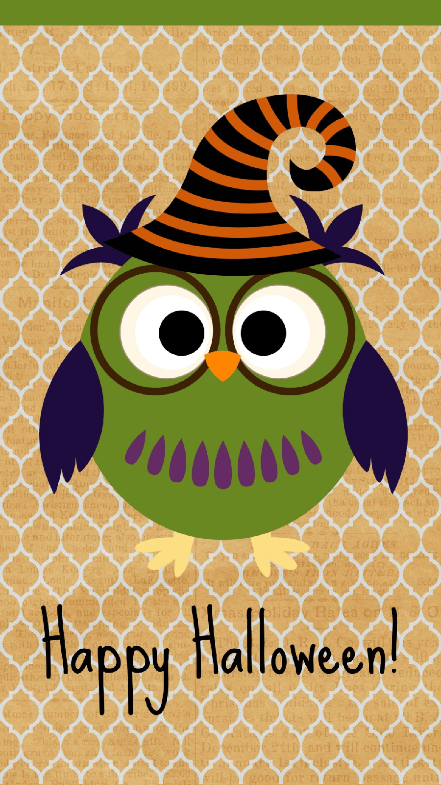 Happy Halloween Owl Wallpaper