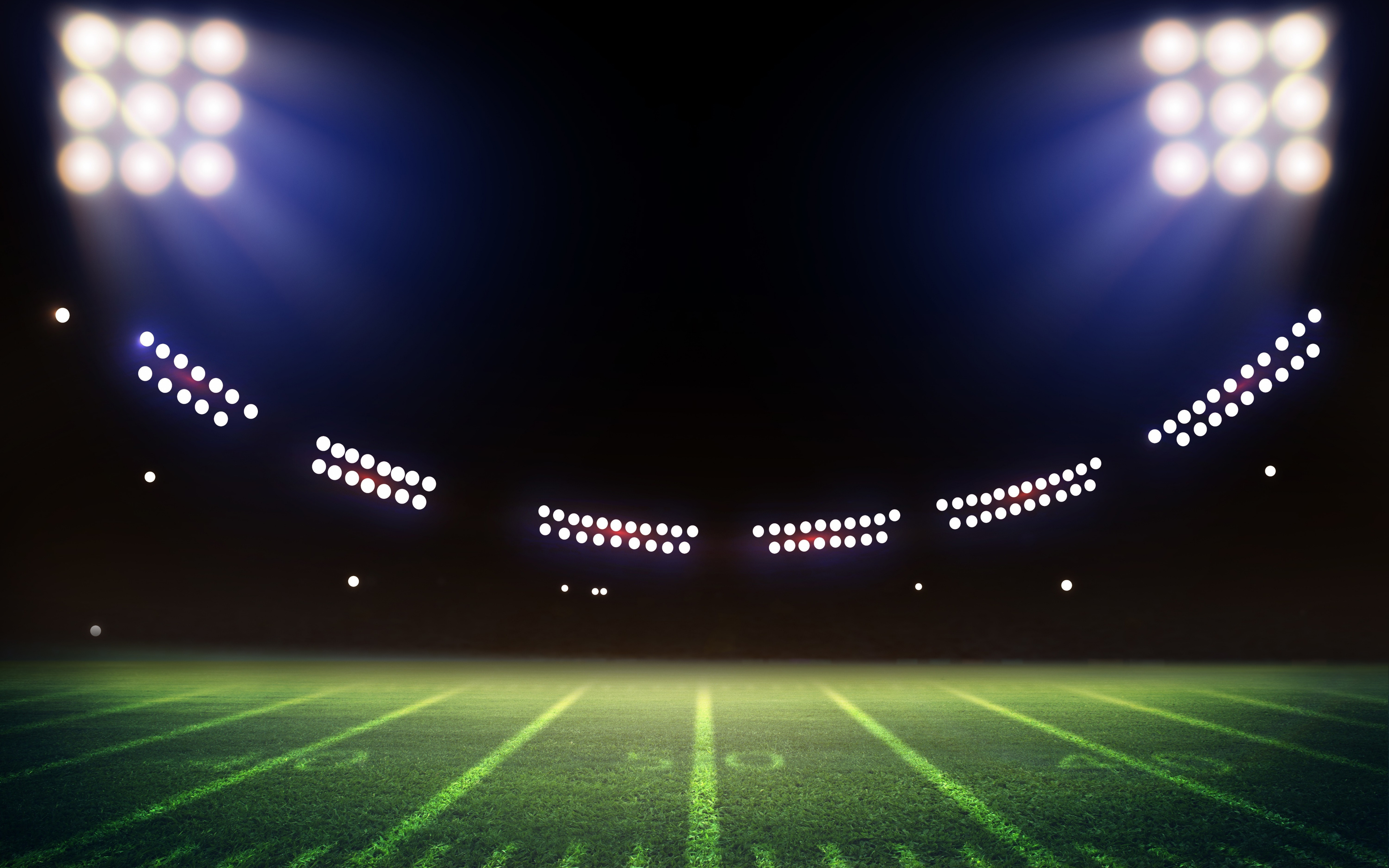 Wallpaper Football, Lights, Field, Sports, Stadium