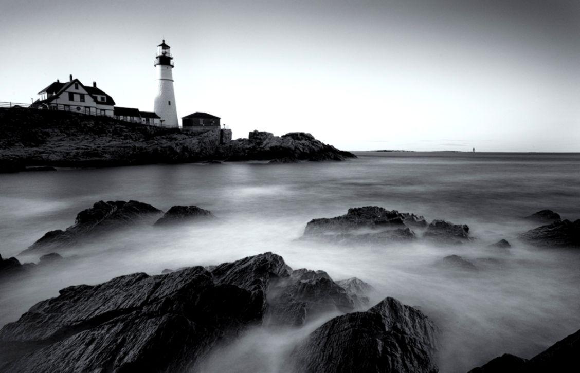 Lighthouse Wallpaper Black And White