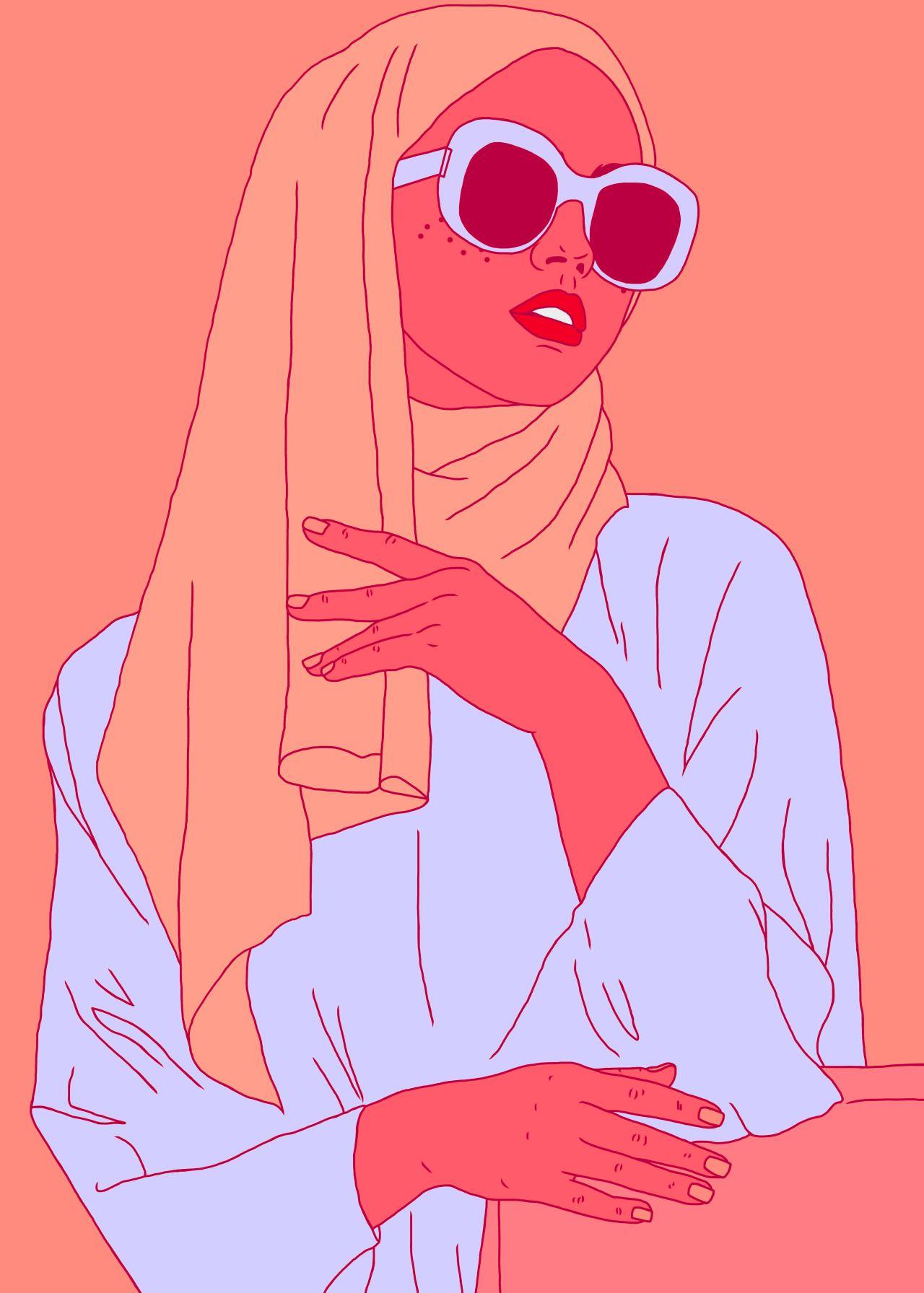 Aesthetic Hijab Girl Anime Wallpapers Wallpaper Cave 