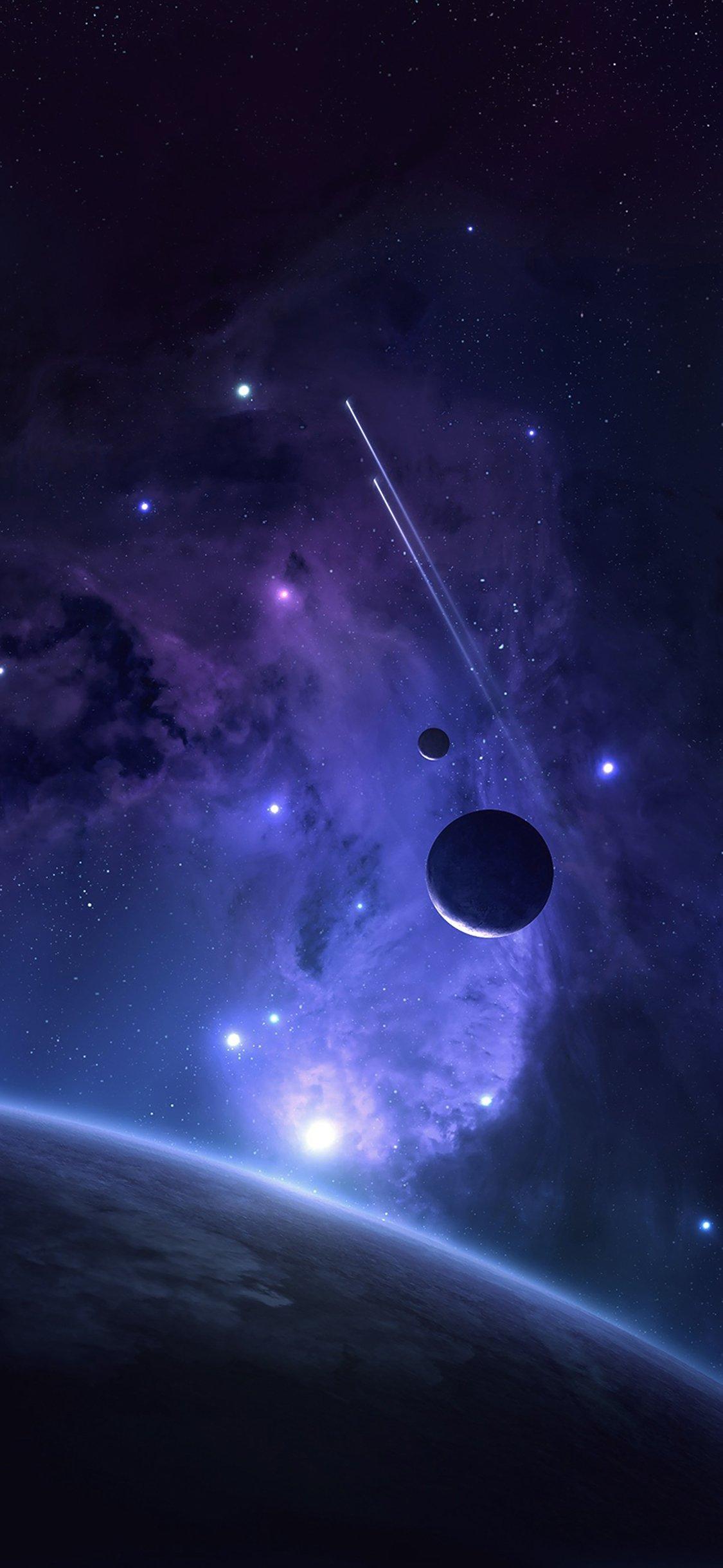 iPhone wallpaper. planets space abstract