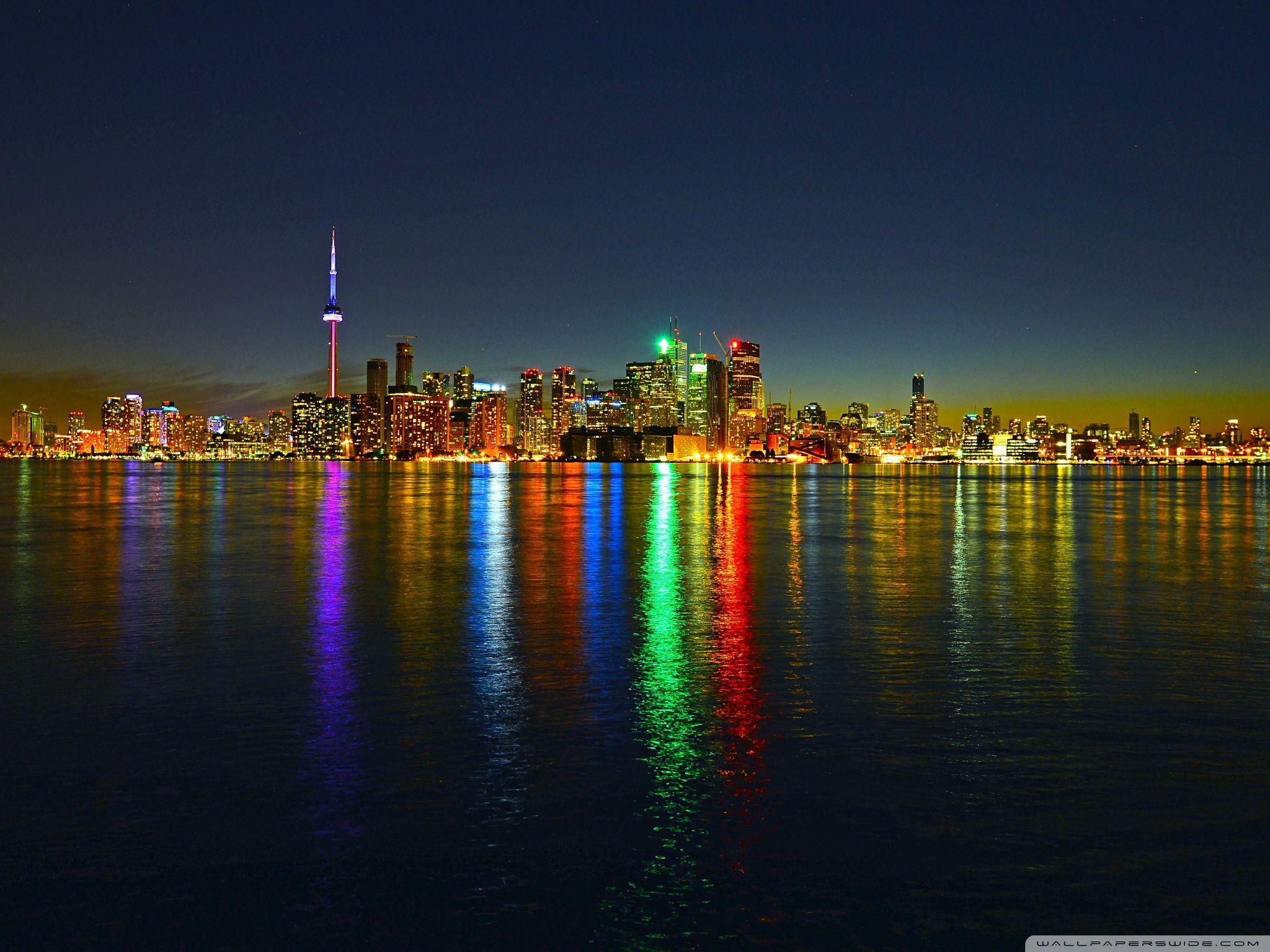 Toronto Skyline at Night wallpaper
