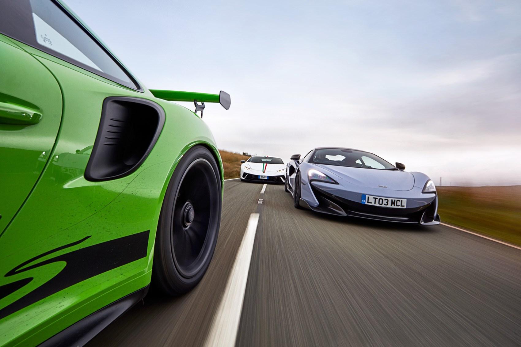 McLaren 600LT vs Porsche 911 GT3 RS vs Lamborghini Huracan