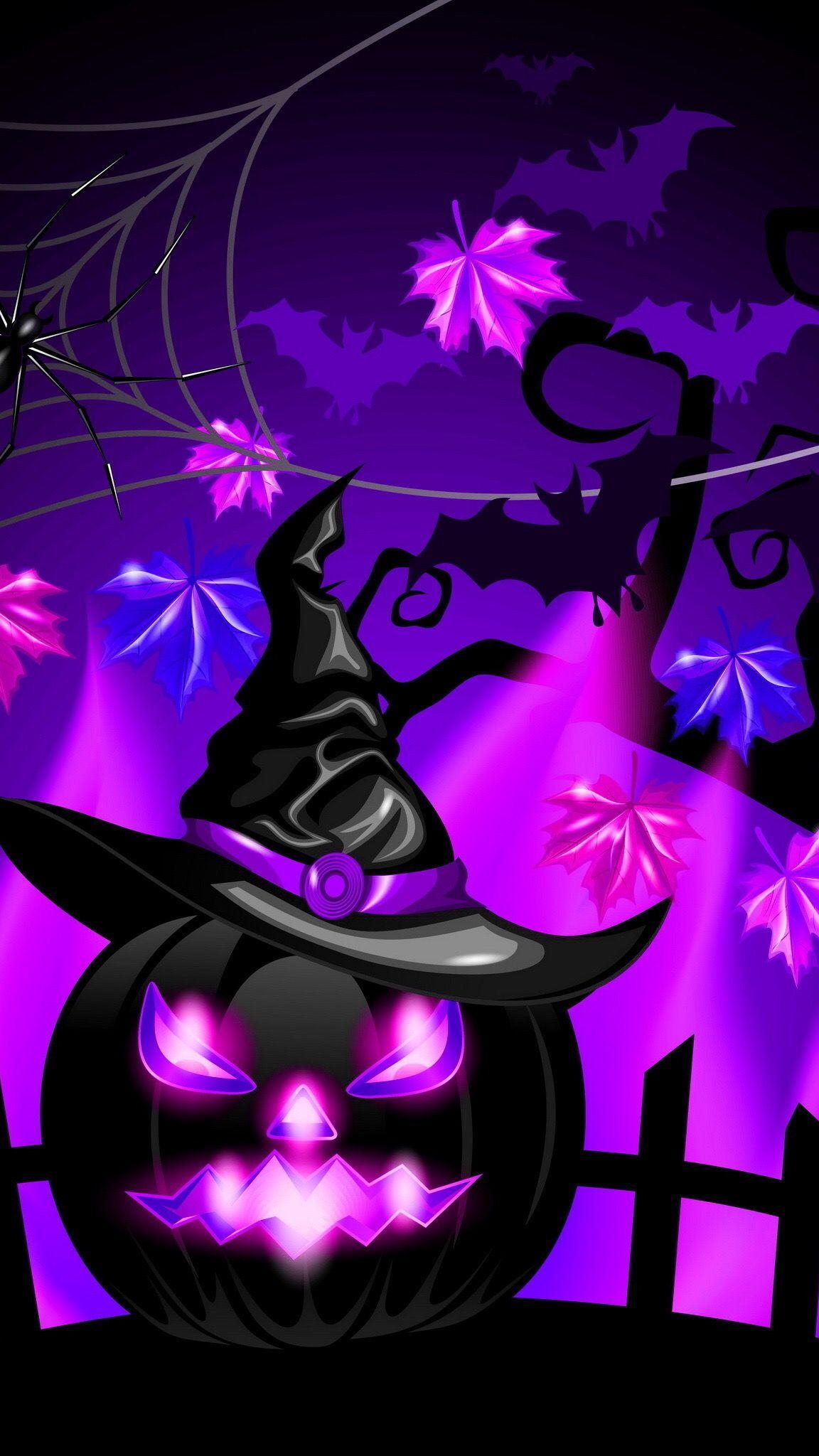 Purple Halloween Wallpapers - Wallpaper Cave
