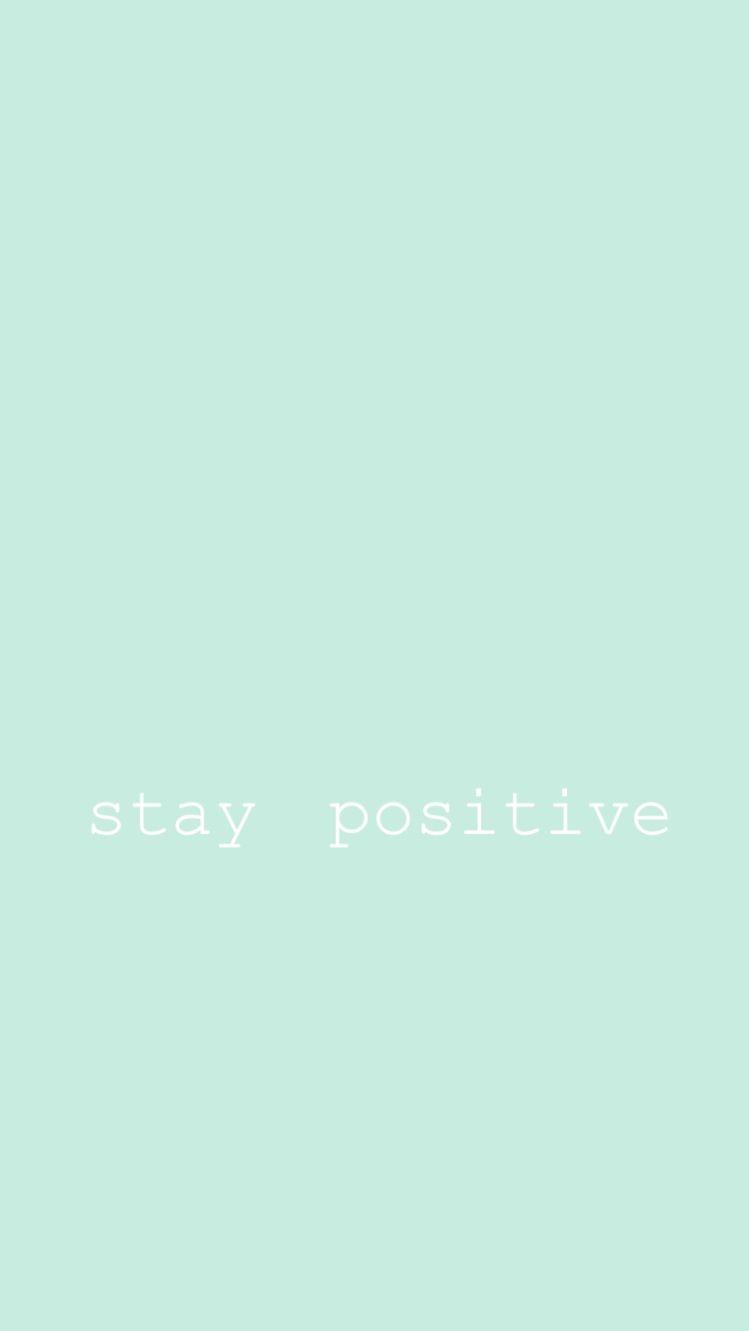 Positivity iPhone wallpaper. Mint green aesthetic, Mint