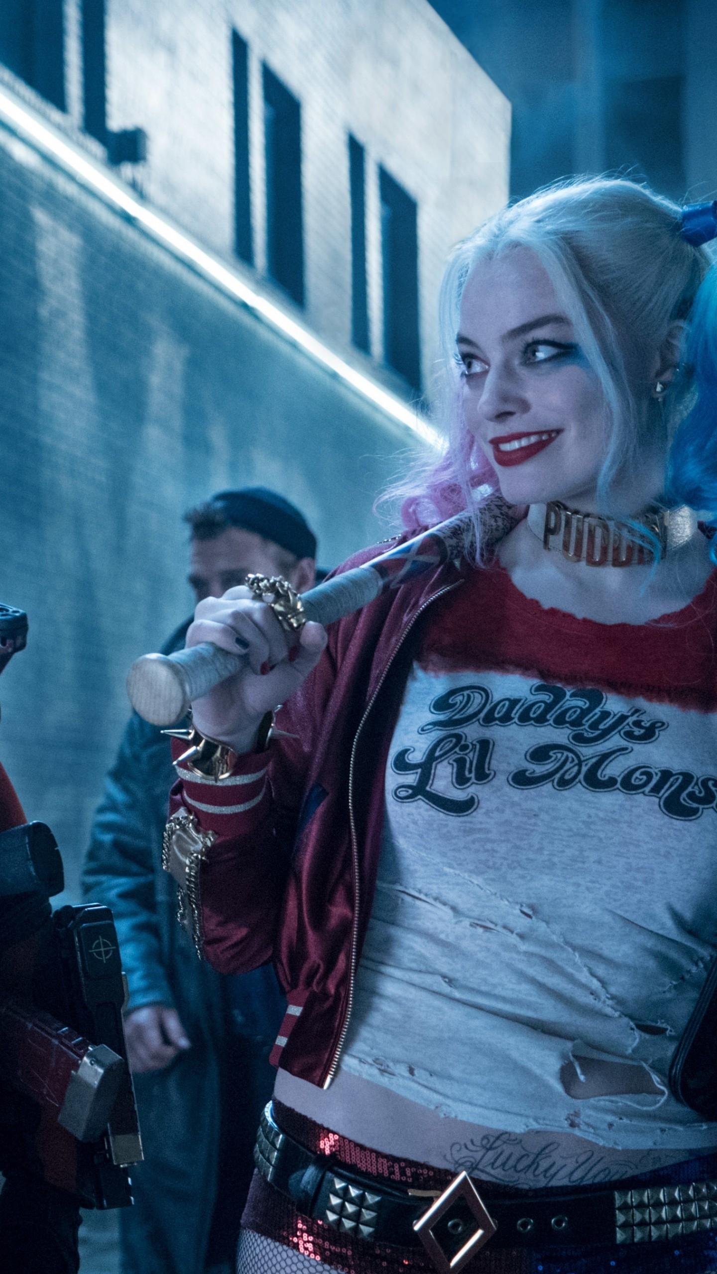 Wallpaper Suicide Squad, Harley Quinn, Margot Robbie, Will Smith