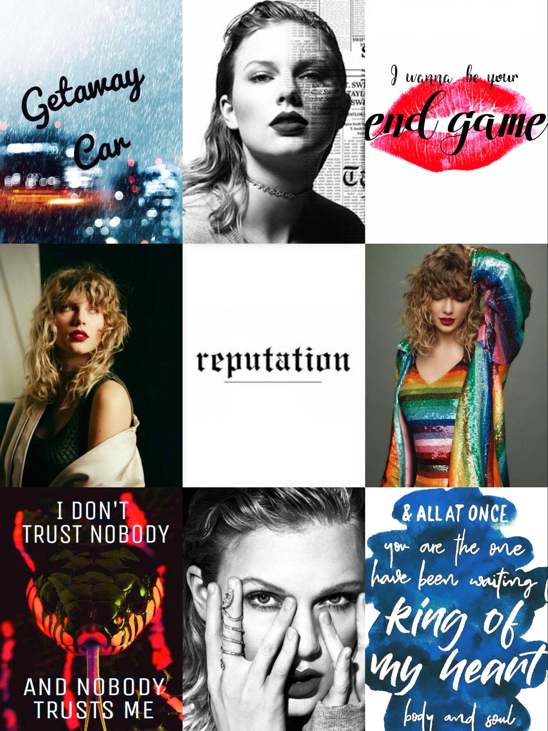 Taylor Swift Reputation Album Era Aesthetics Photo Collage
