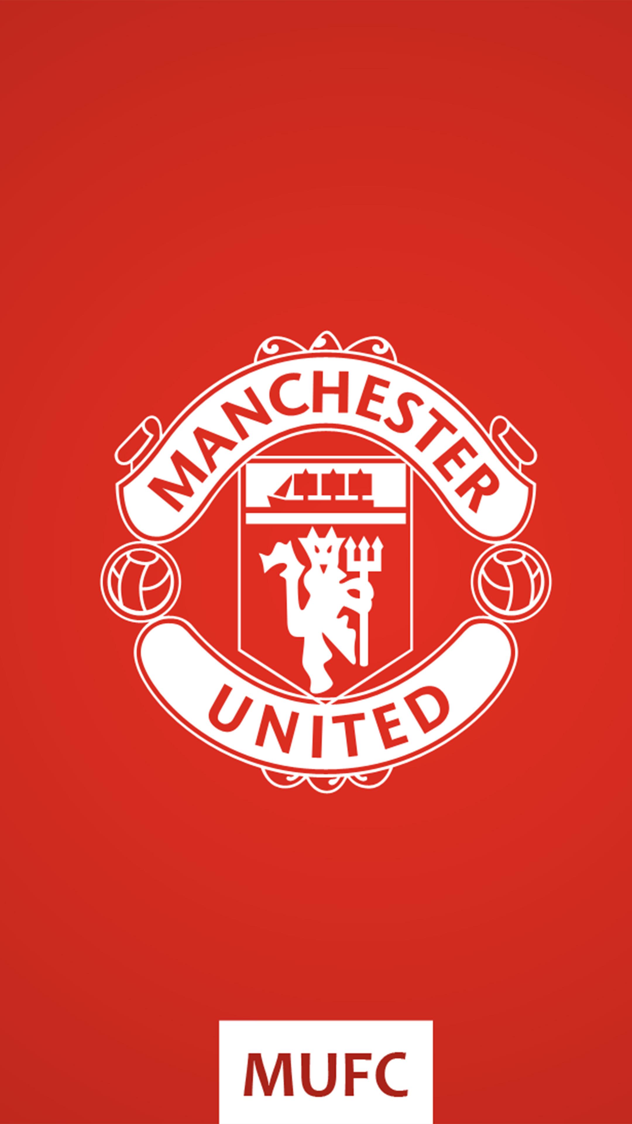 Download Manchester United FC Logo Red Background Free Pure