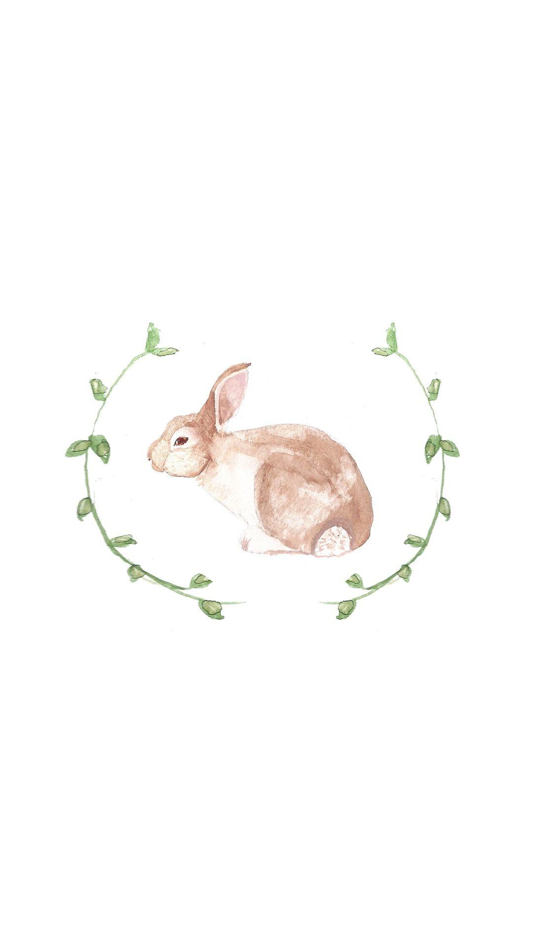 Bunny rabbit phone wallpaper. Bunny tattoos, Rabbit, Colorful art