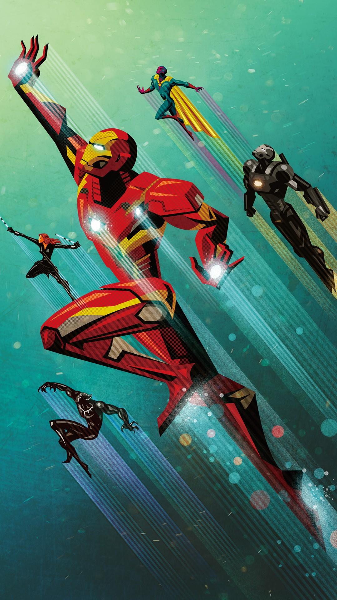Civil War Artowork Iron Man Wallpaper