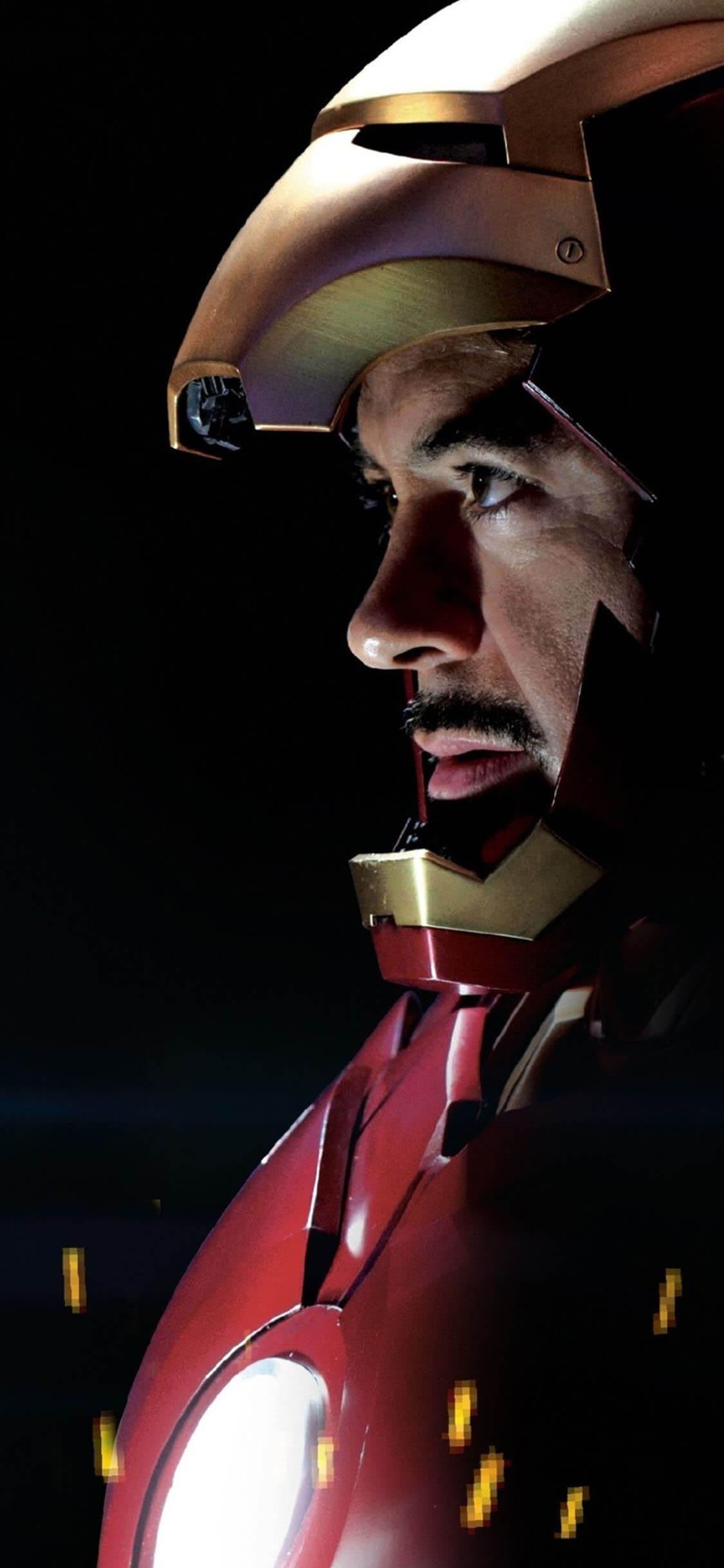 Tony Stark Side Face Sketch Of Stark 4K wallpaper download
