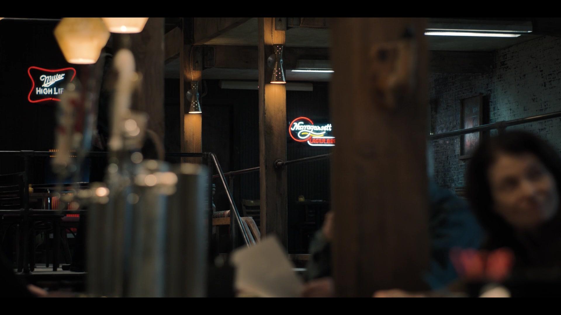 Miller High Life and Narragansett Beer Neon Signs in Castle