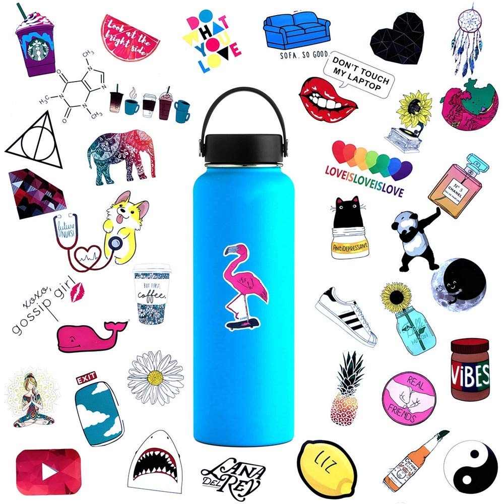 KAKUDER Cute Stickers Hydro flasks 60X60cm Cute, Trendy