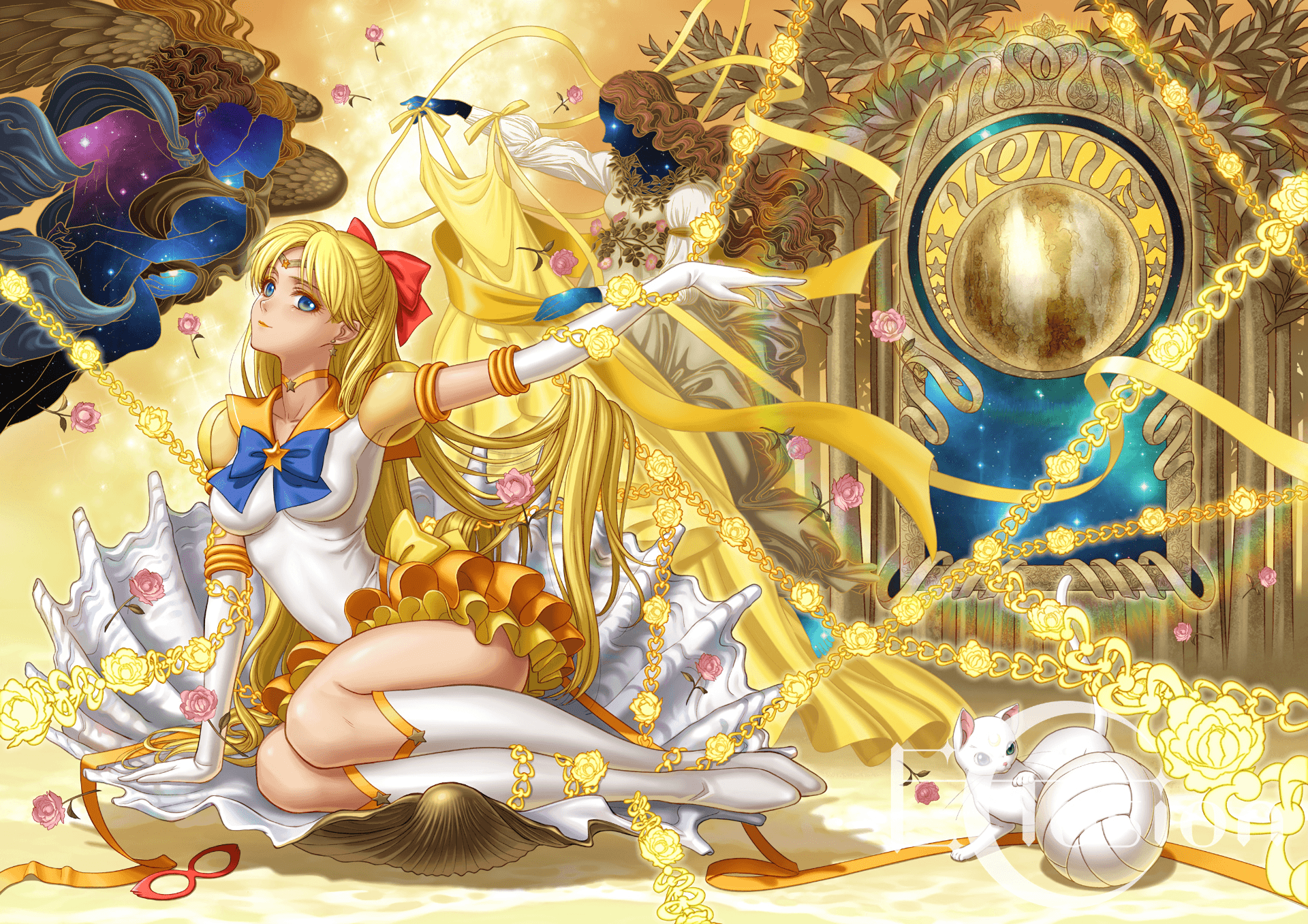 Anime Sailor Moon Minako Aino Sailor Venus Artemis Sailor