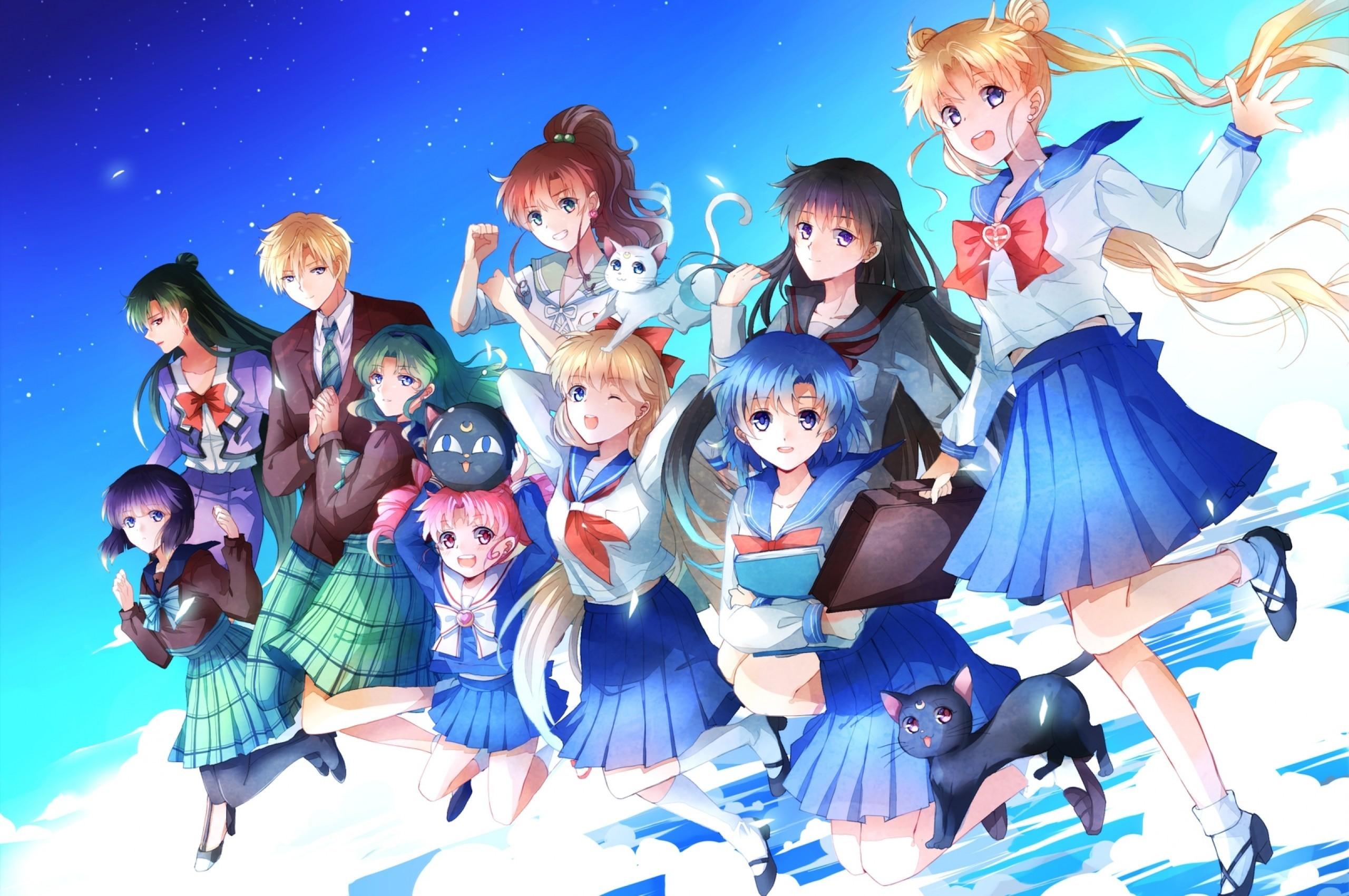 Download 2560x1700 Sailor Moon, Tsukino Usagi, Tomoe Hotaru