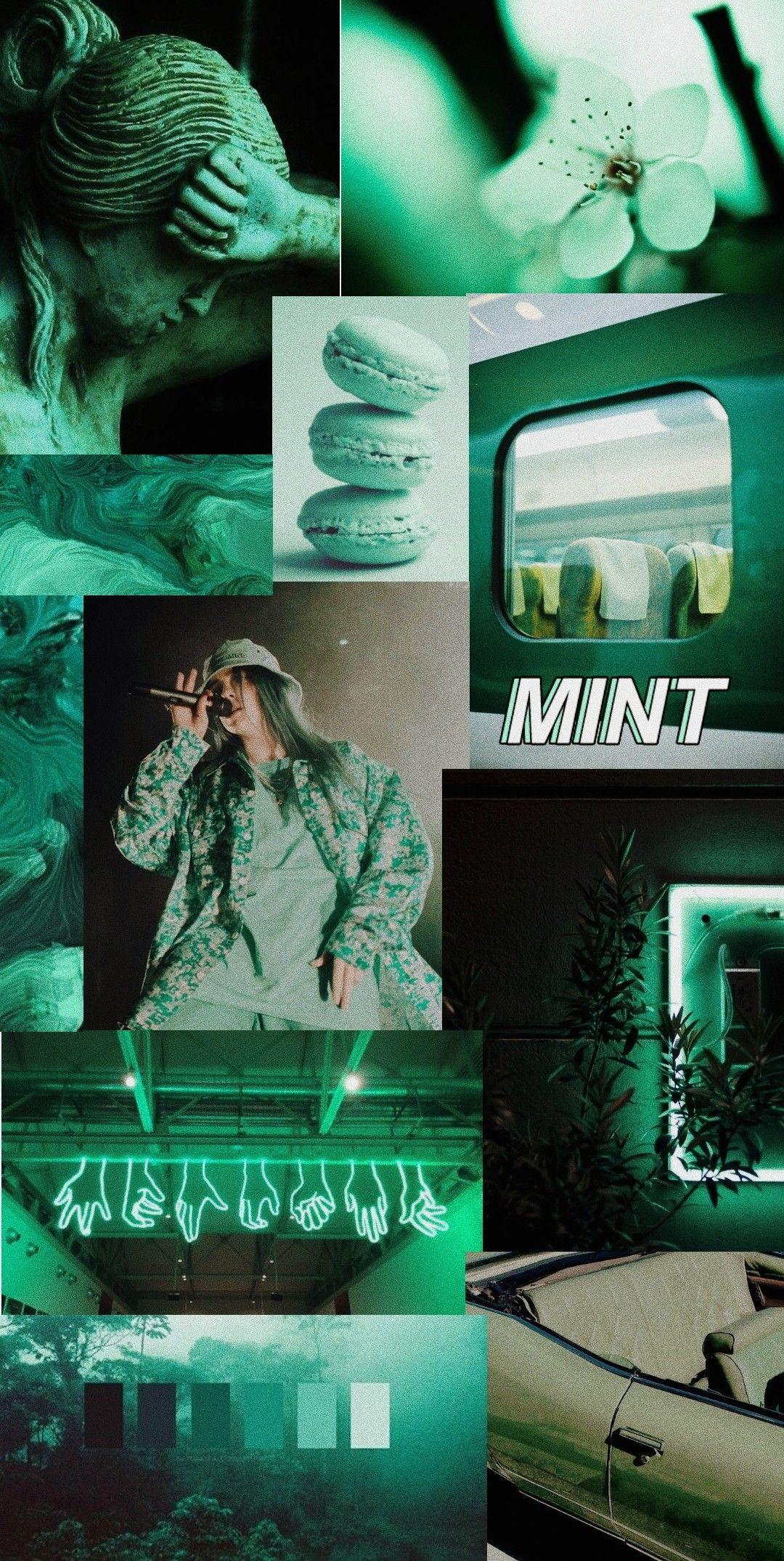 aesthetic mint green wallpaper computer