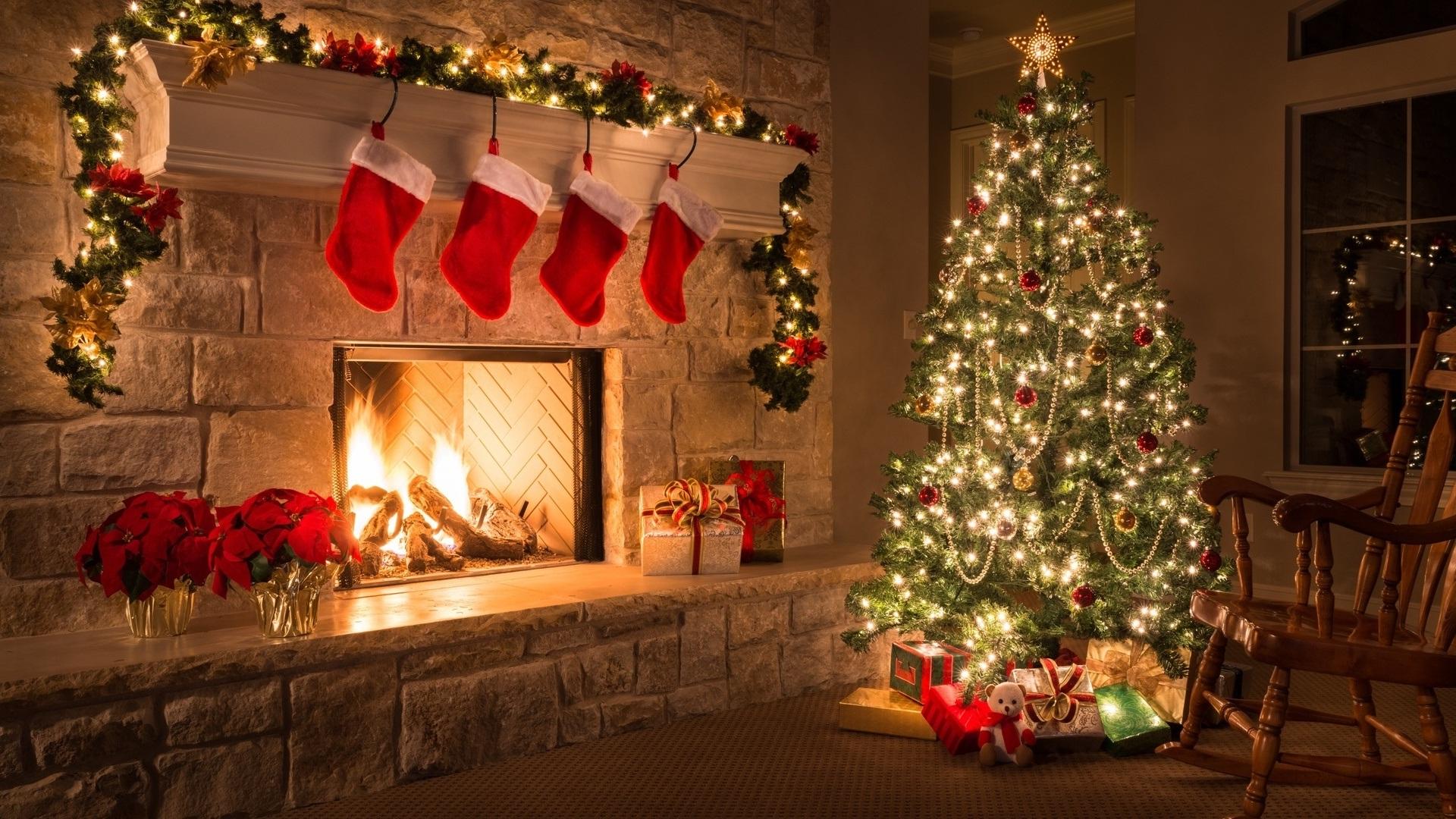 christmas living room background hd