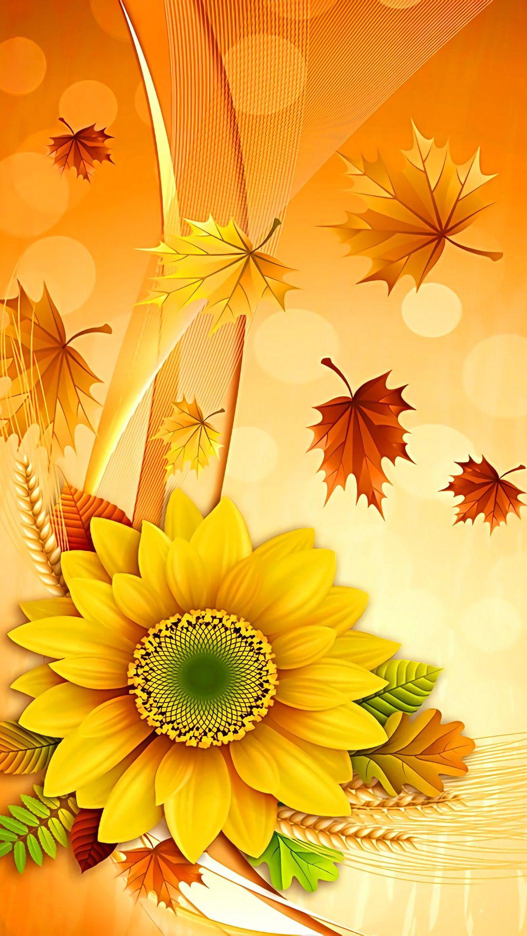 Fall wallpaper. Fall wallpaper, Flower wallpaper, iPhone wallpaper fall