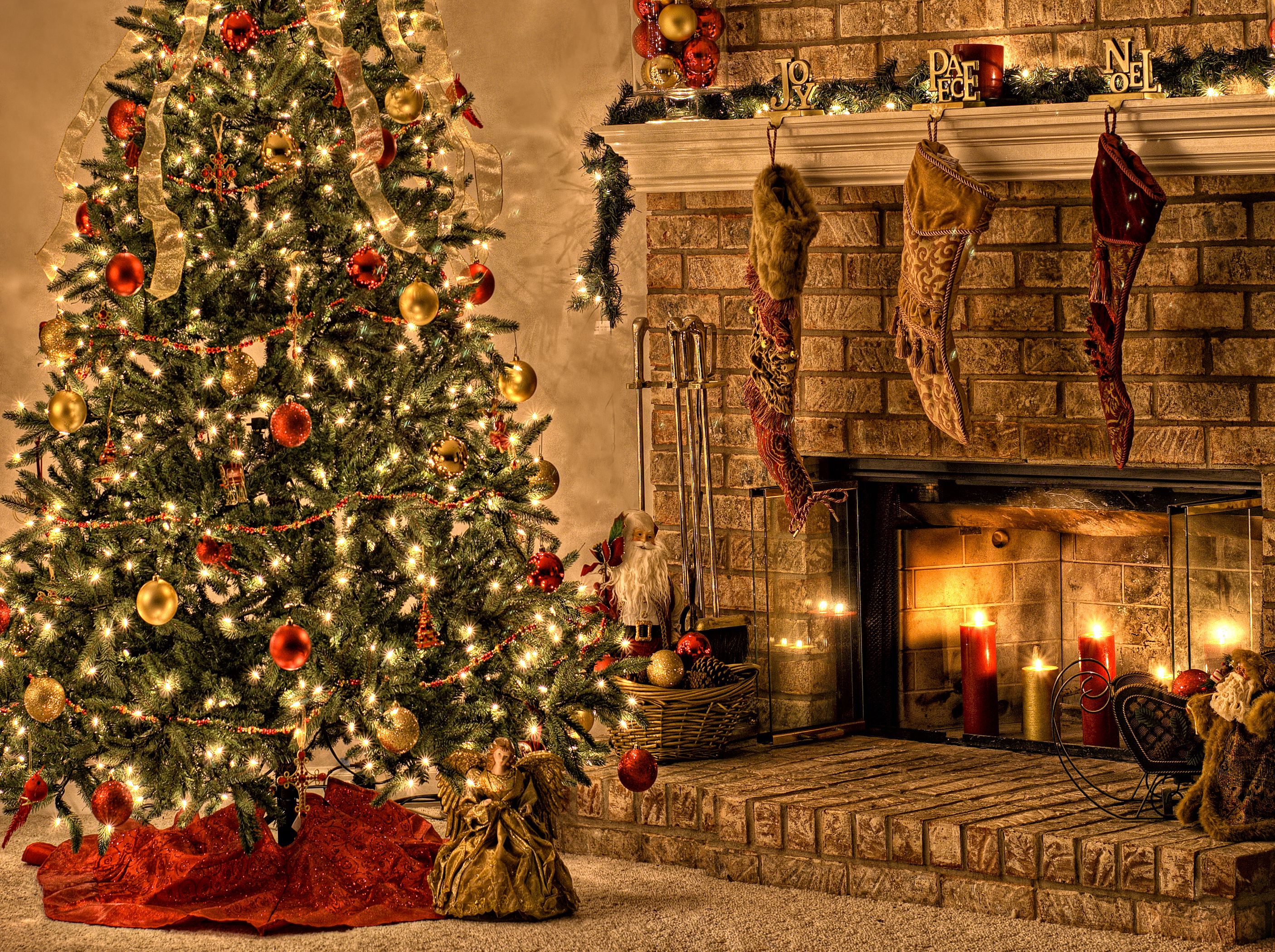 Christmas Home Wallpapers - Wallpaper Cave