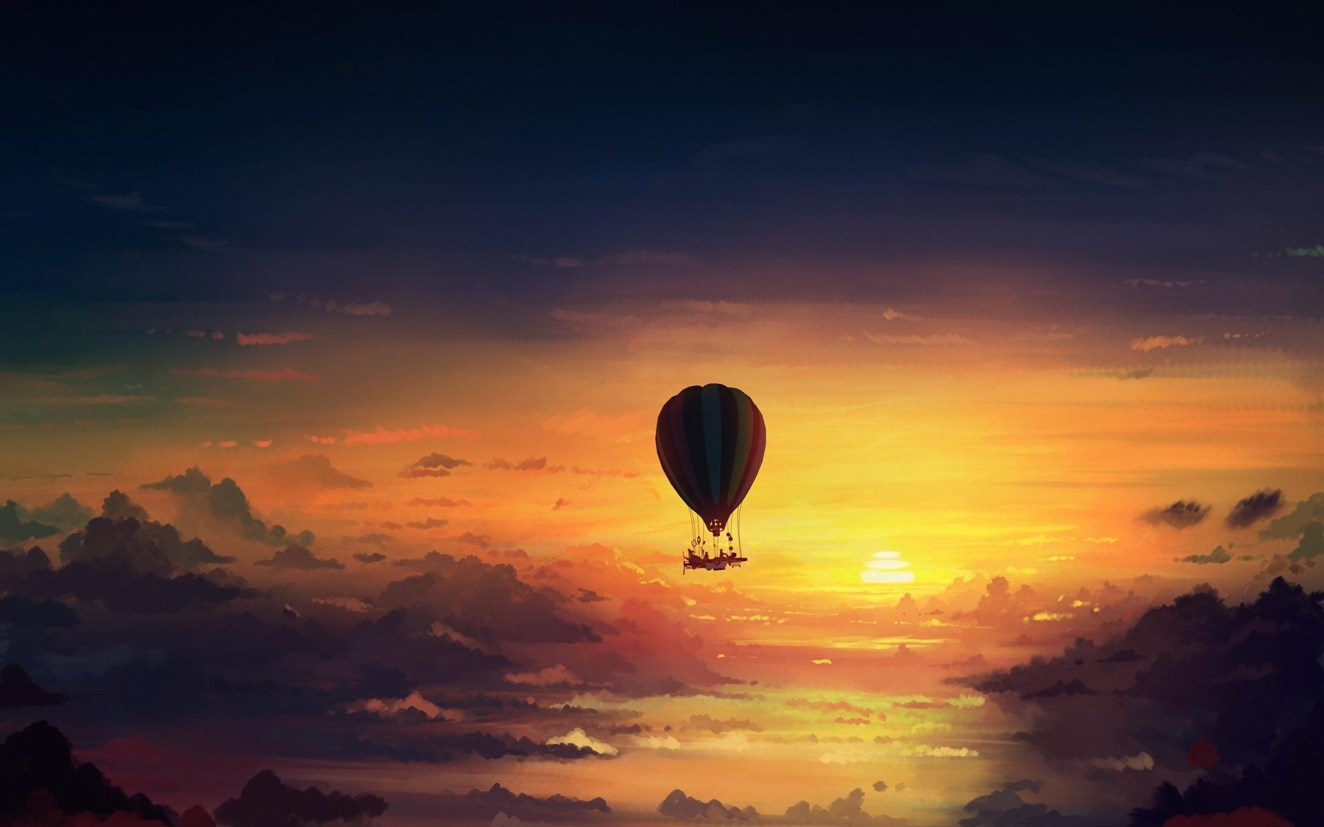 hot air balloon blue sky wallpaper. wallpaper tags