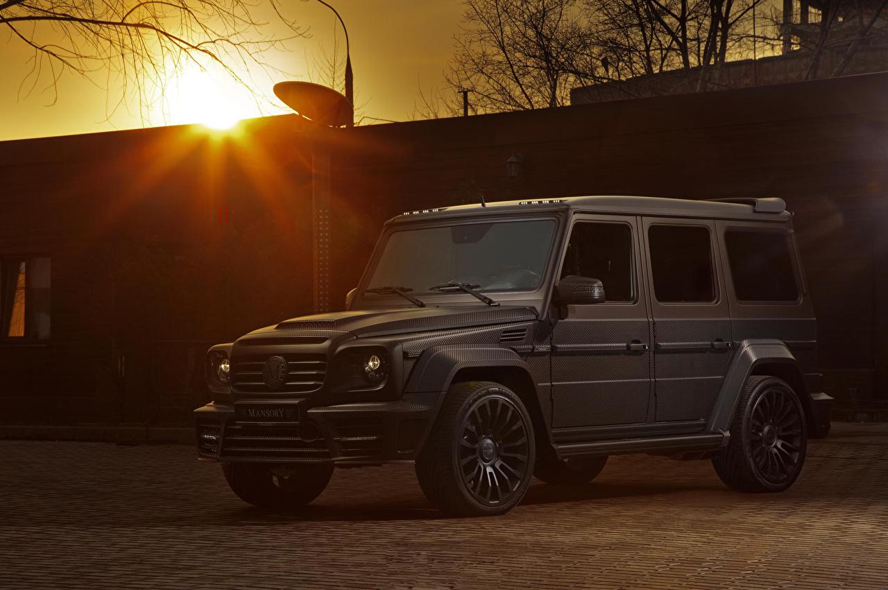 Wallpaper Mercedes Benz G63 AMG Mansory Sun Grey Auto