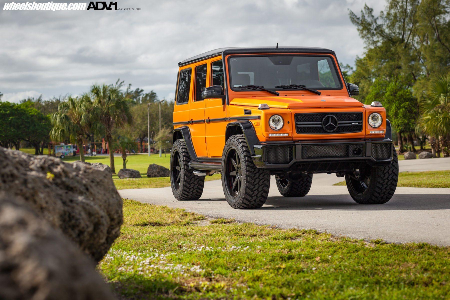 Fire Orange Mercedes Benz G63 AMG Gets Some New Shoes