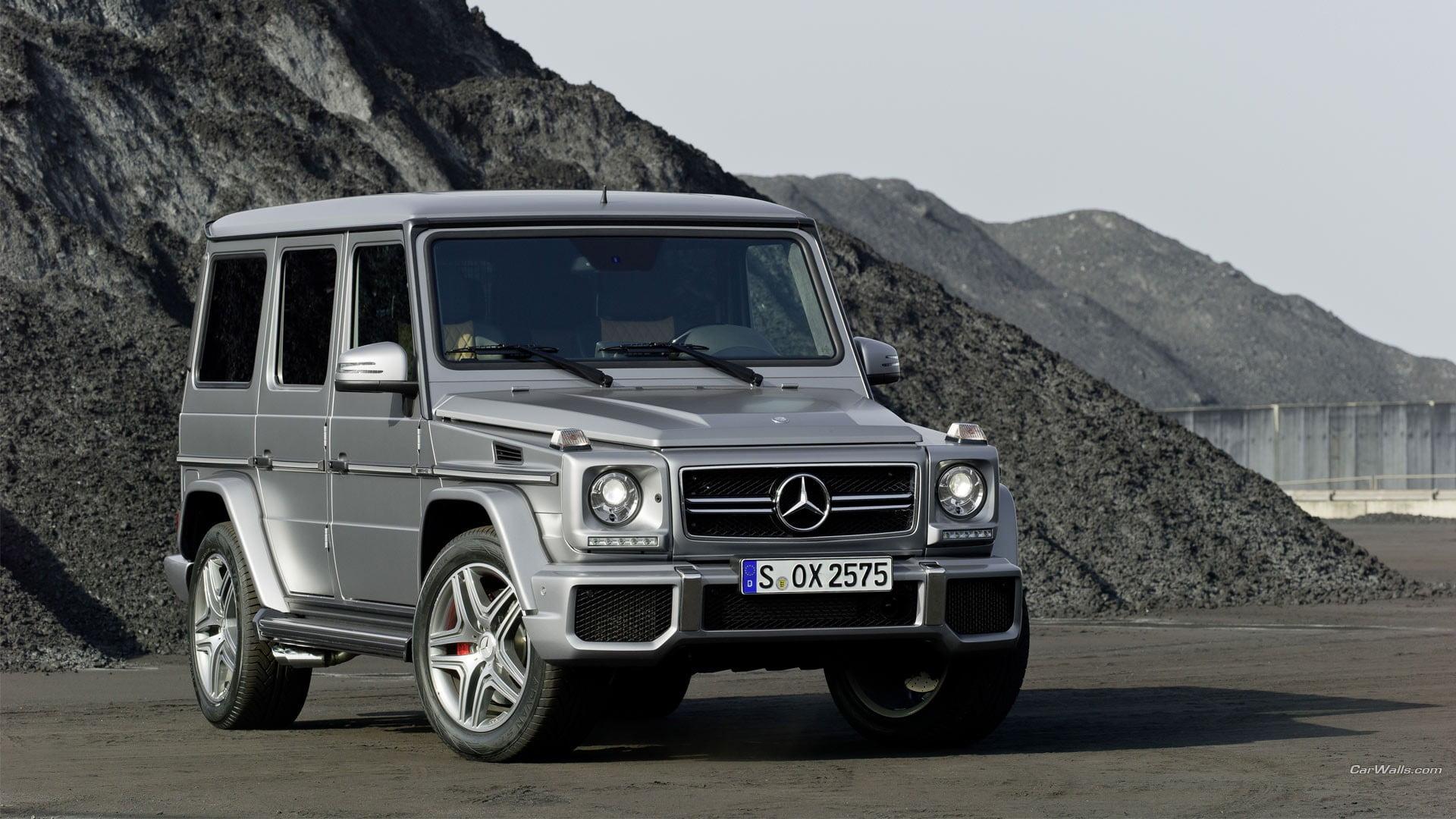 Gray Mercedes Benz G63 AMG SUV, Mercedes G Class, Mercedes Benz