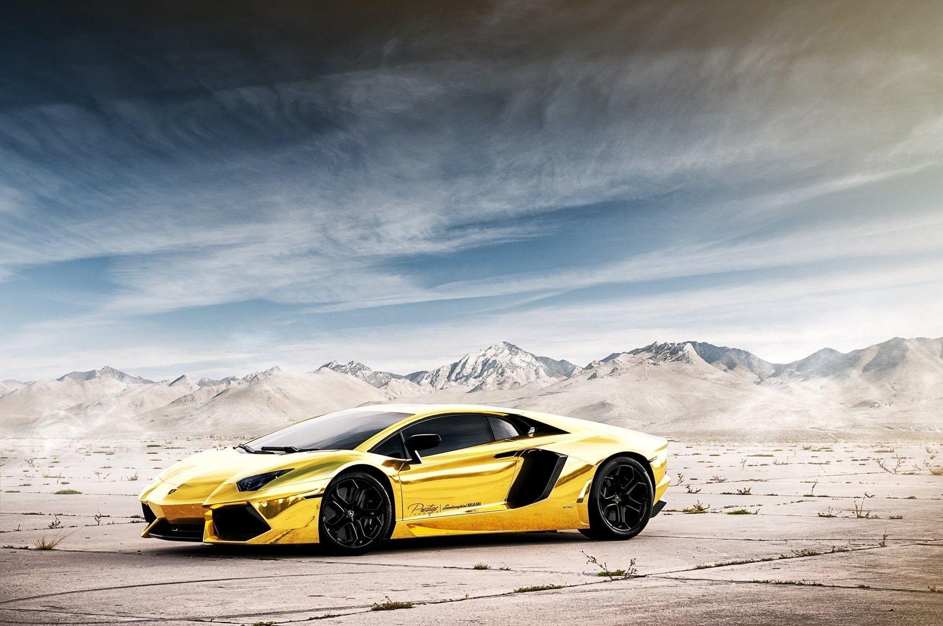 Gold Lamborghini Wallpaper