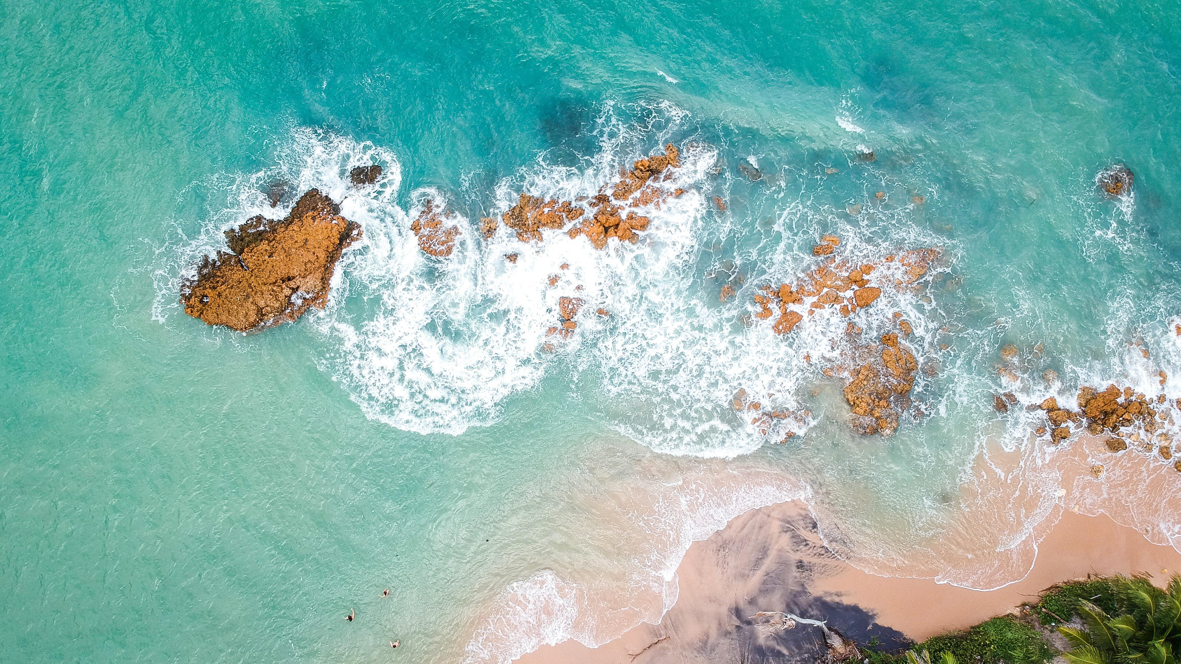 High Angle Photography of Ocean · Free