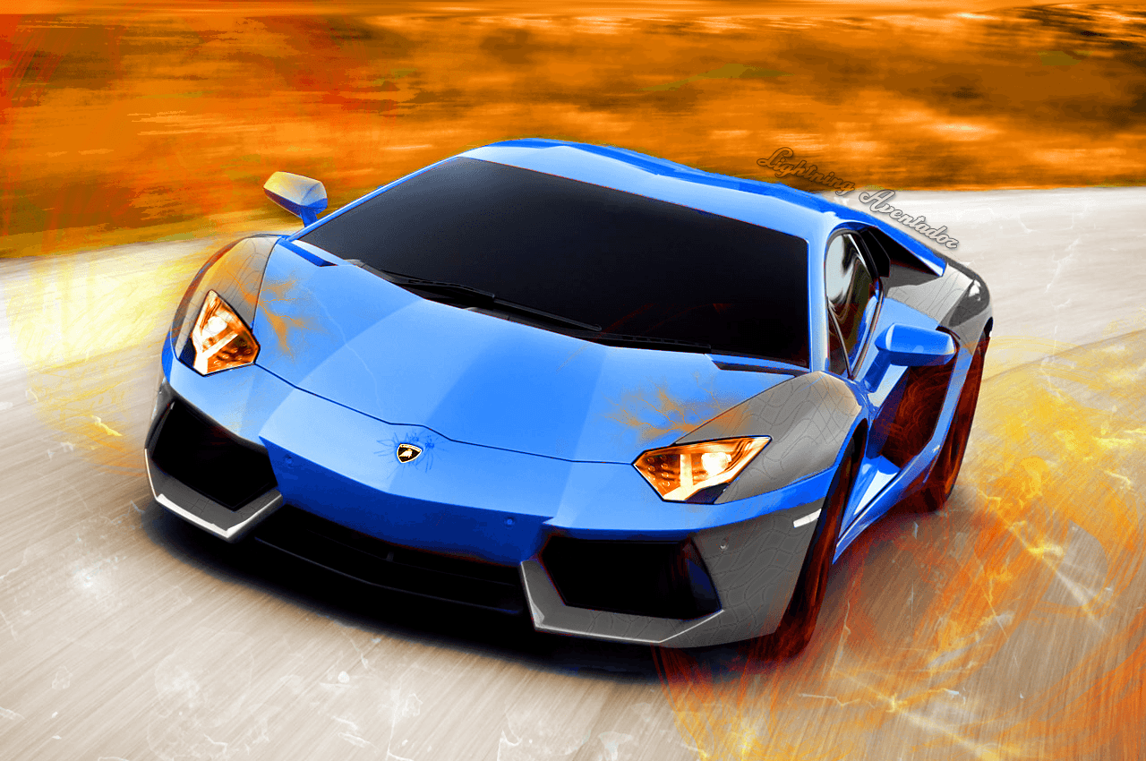 Free download Lamborghini Aventador Sky Blue wallpaper