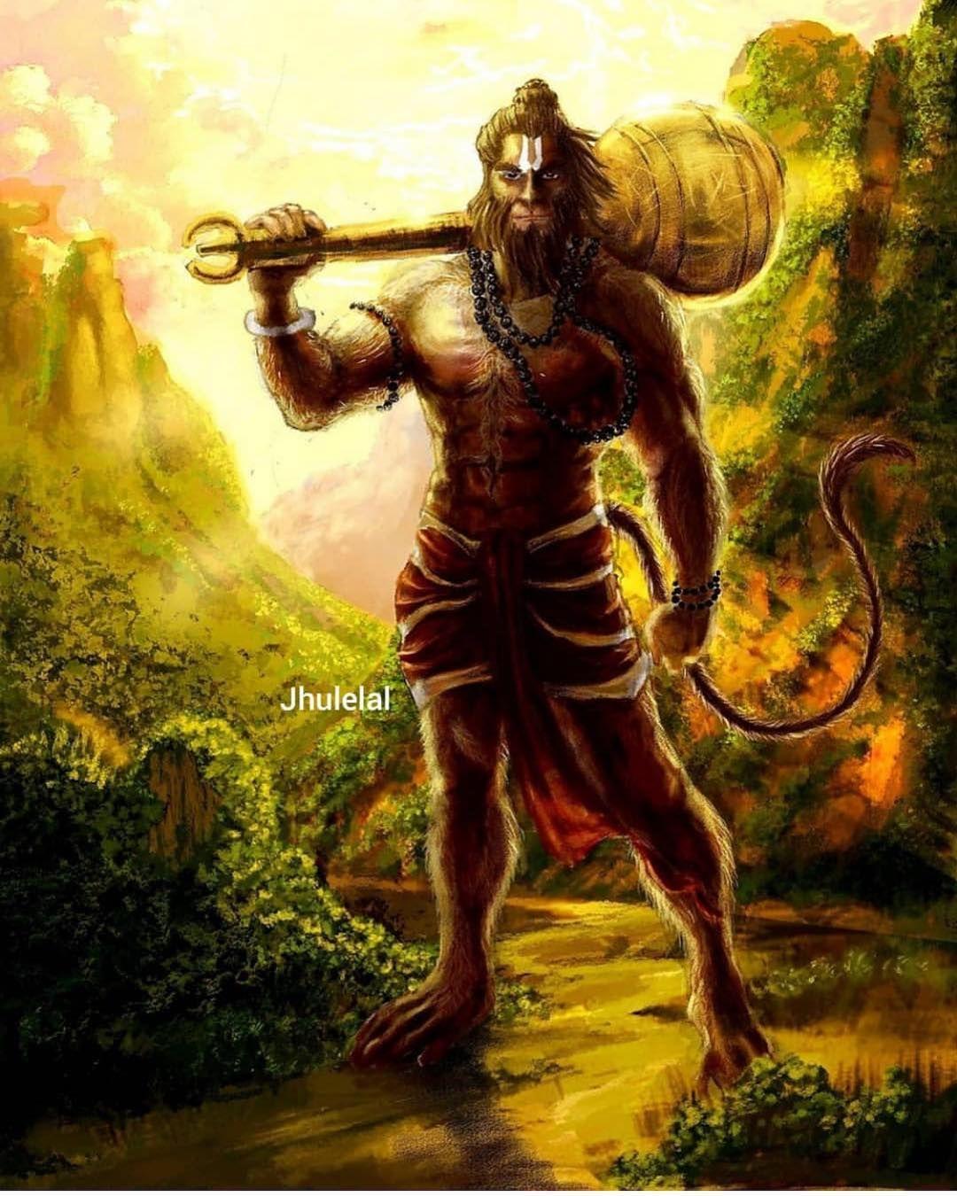 Image may contain: 1 person. Hanuman. Ram hanuman