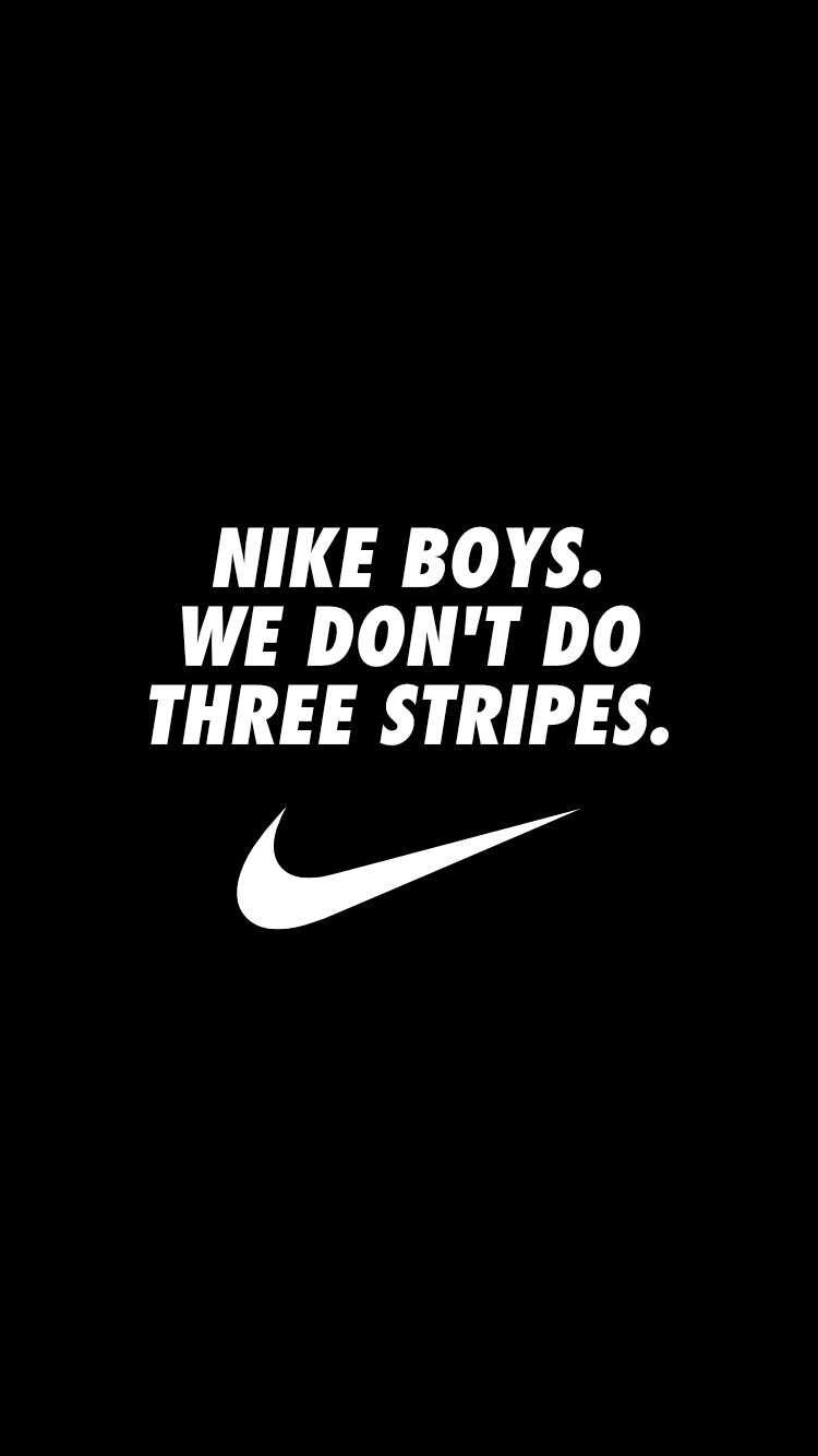 A little phone wallpaper I made for the Nike Boys. Nike wallpaper