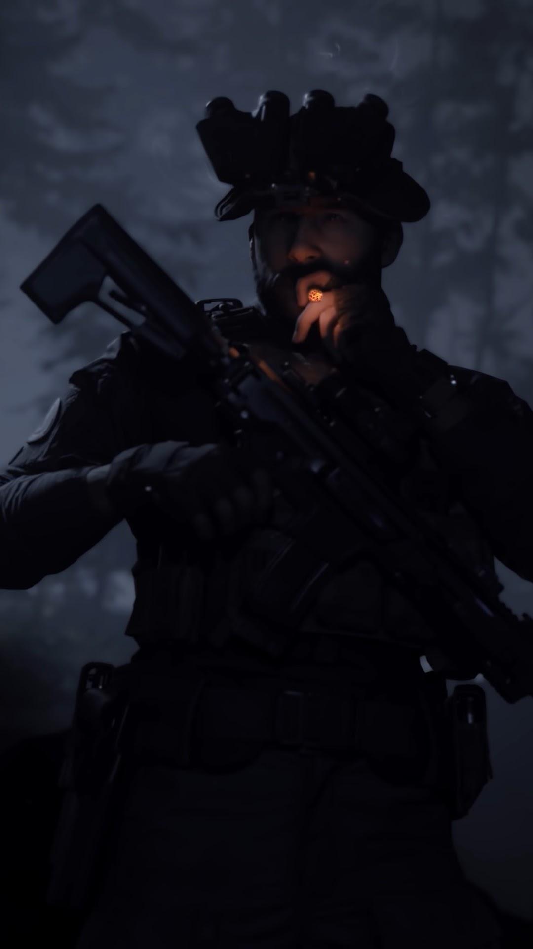 Call of Duty: Modern Warfare Captain Price Smoking 4K