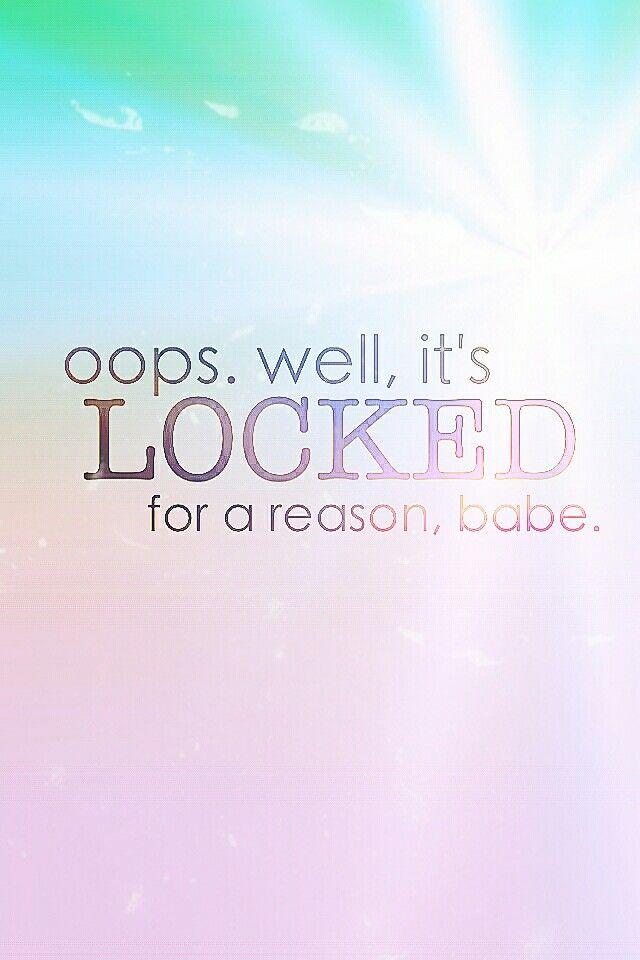 Locked for a reason colors girl wallpaper cute kawaii .'m Locked For A Reason IPhone Wallpaper