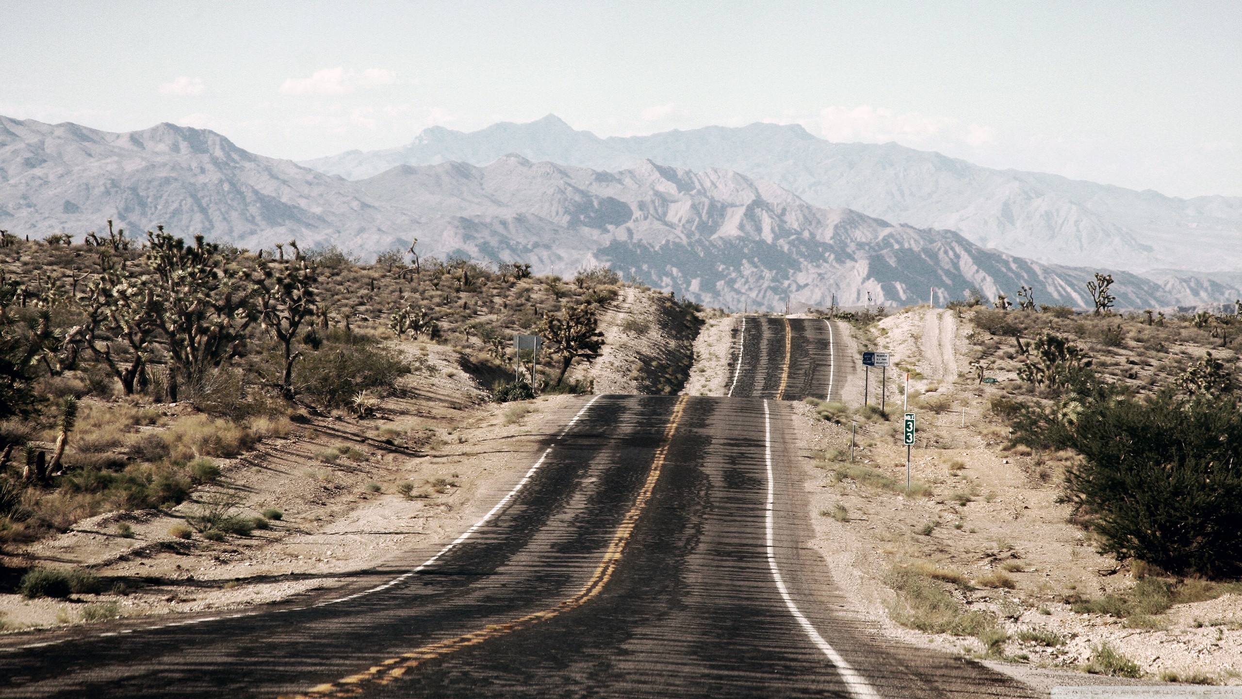Long Desert Road ❤ 4K HD Desktop Wallpaper for 4K Ultra HD