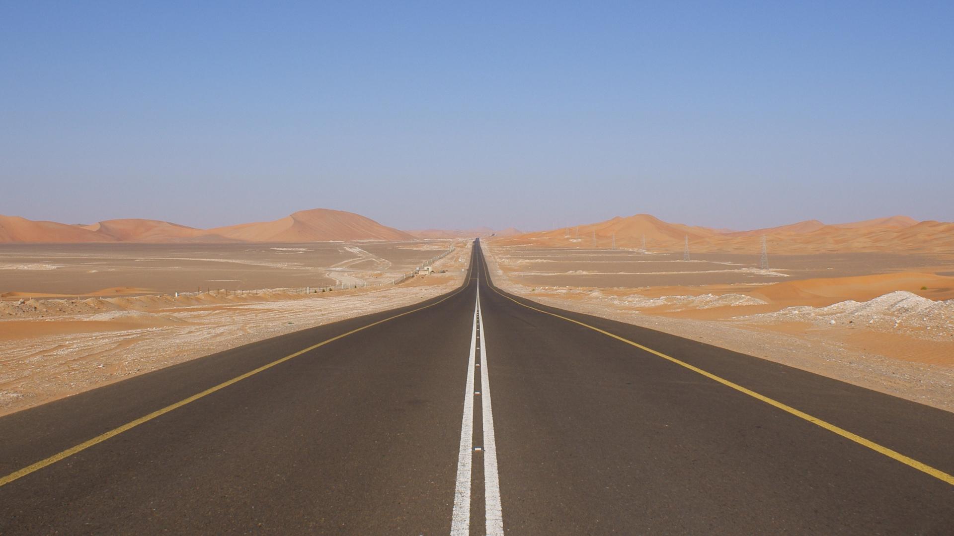 Beautifull Roads Desert #Wallpaper