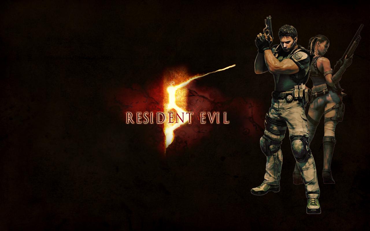 Resident evil 5 logo wallpaper