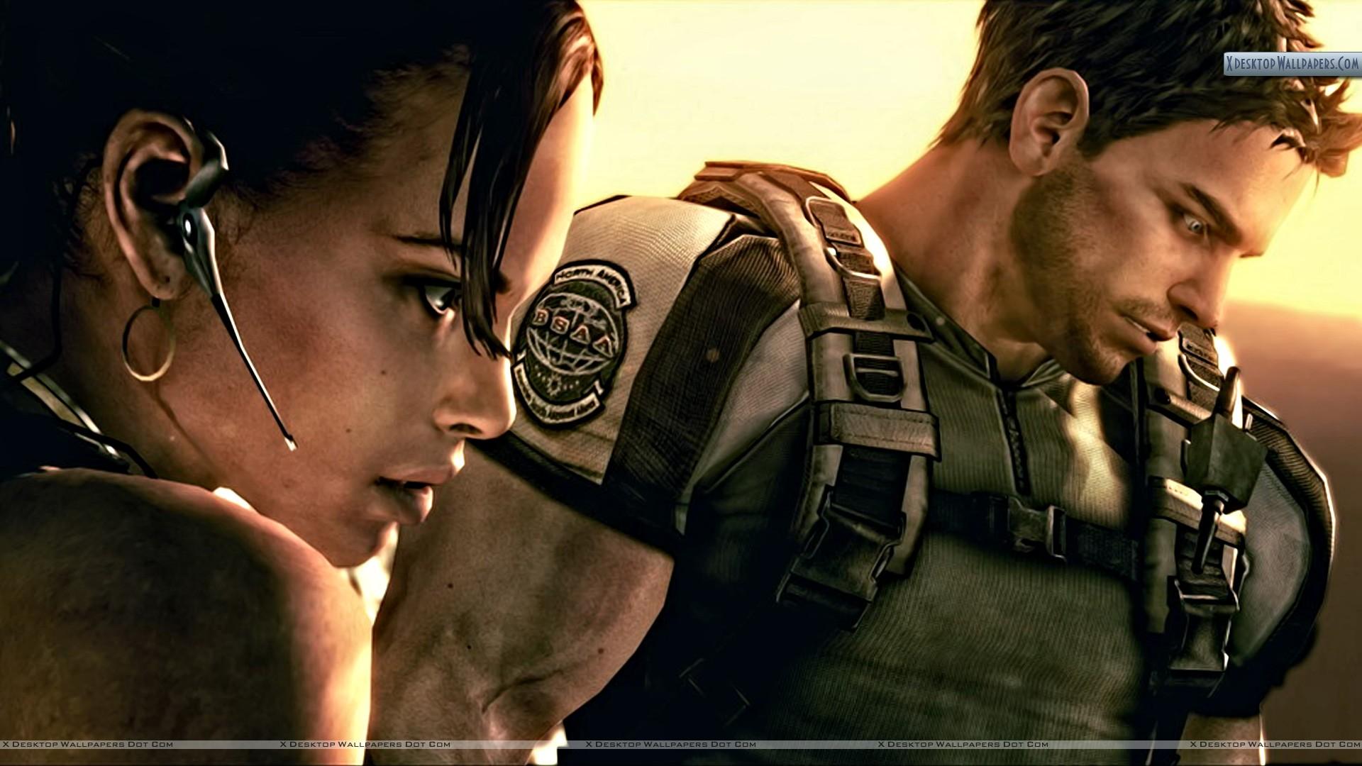Chris and Sheva in Resident Evil 5 Wallpaper