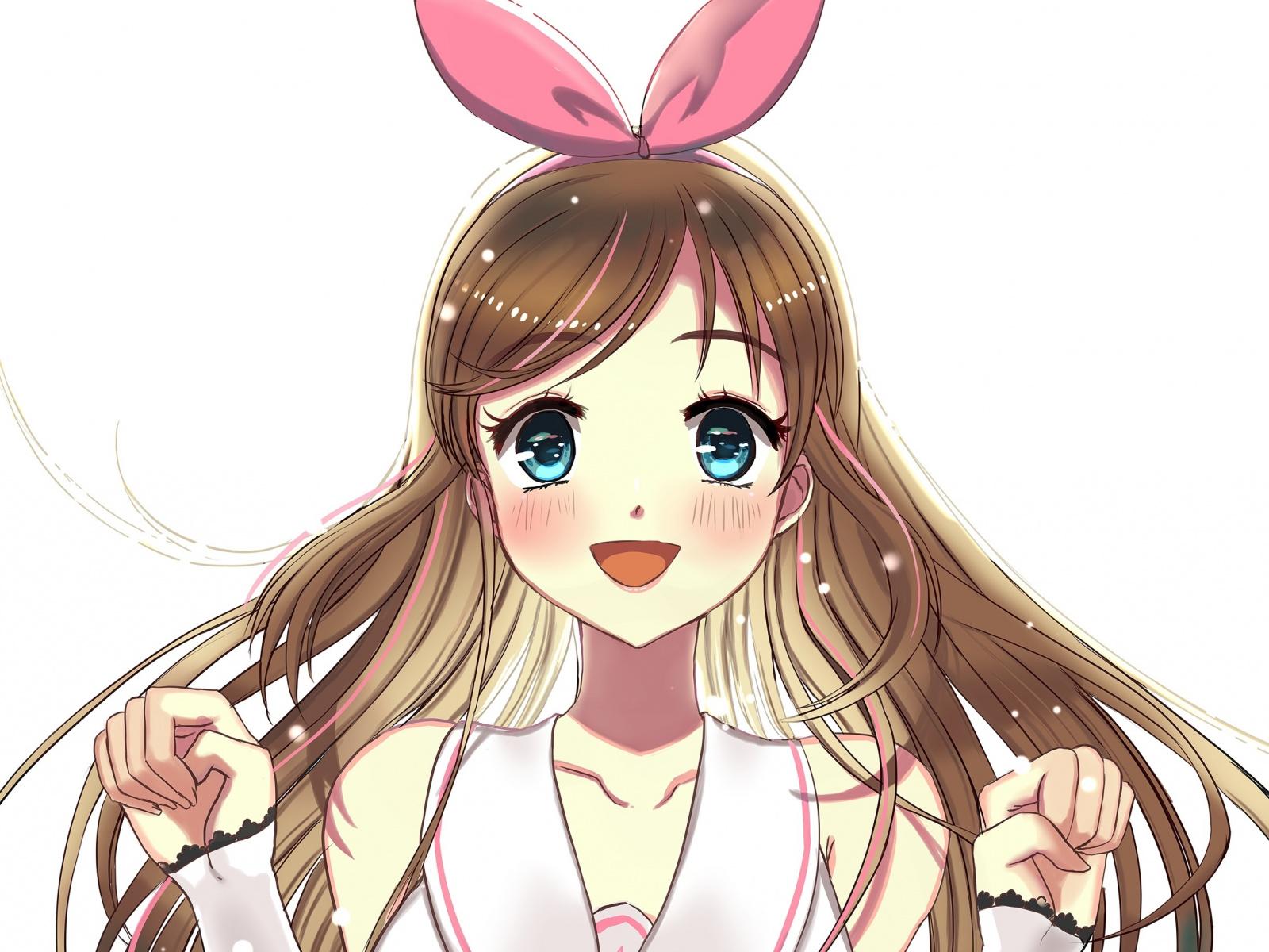 Download 1600x1200 wallpaper cute, kizuna ai, anime girl