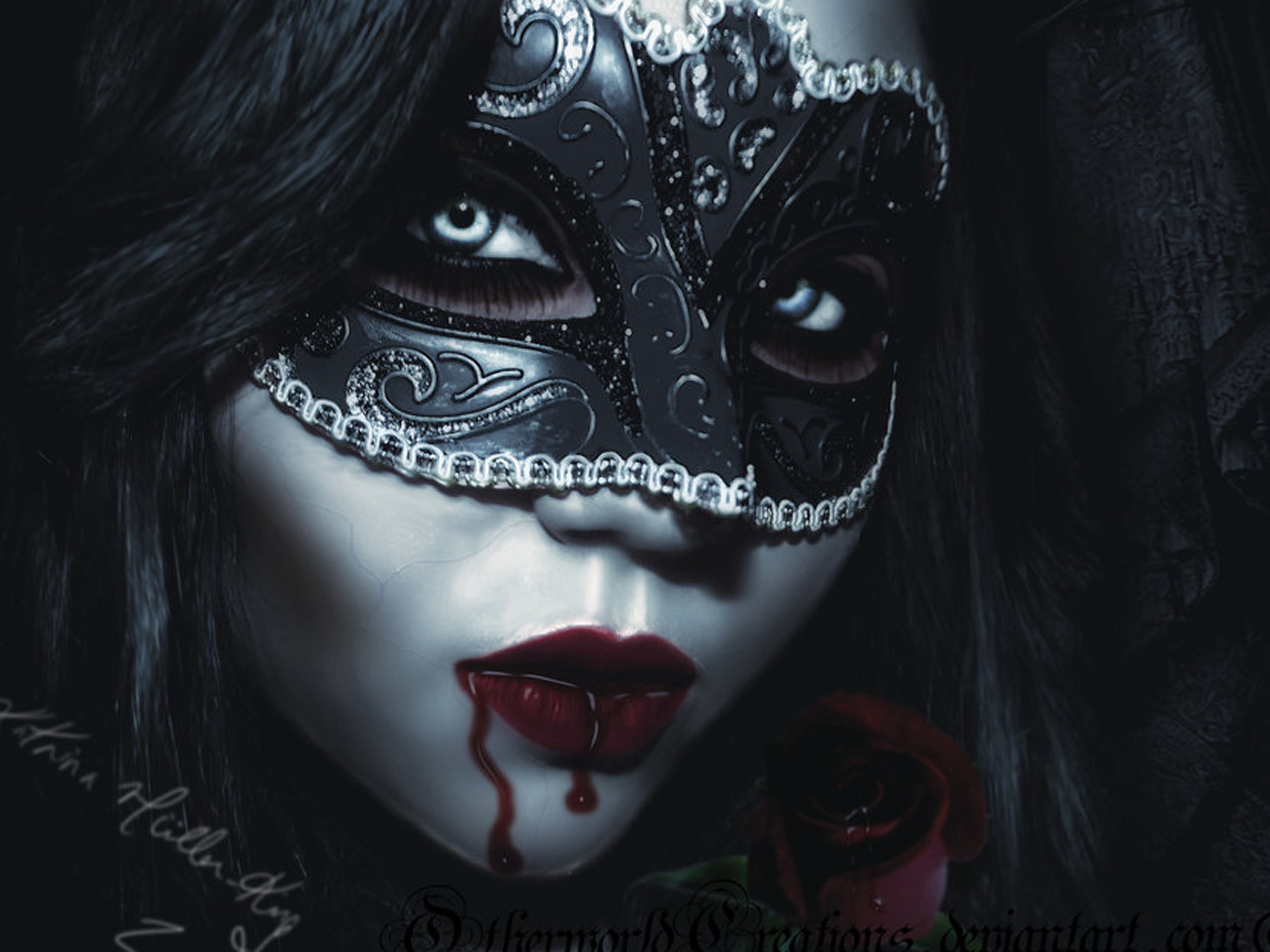 Dark Masquerade wallpaper from Vampire wallpaper